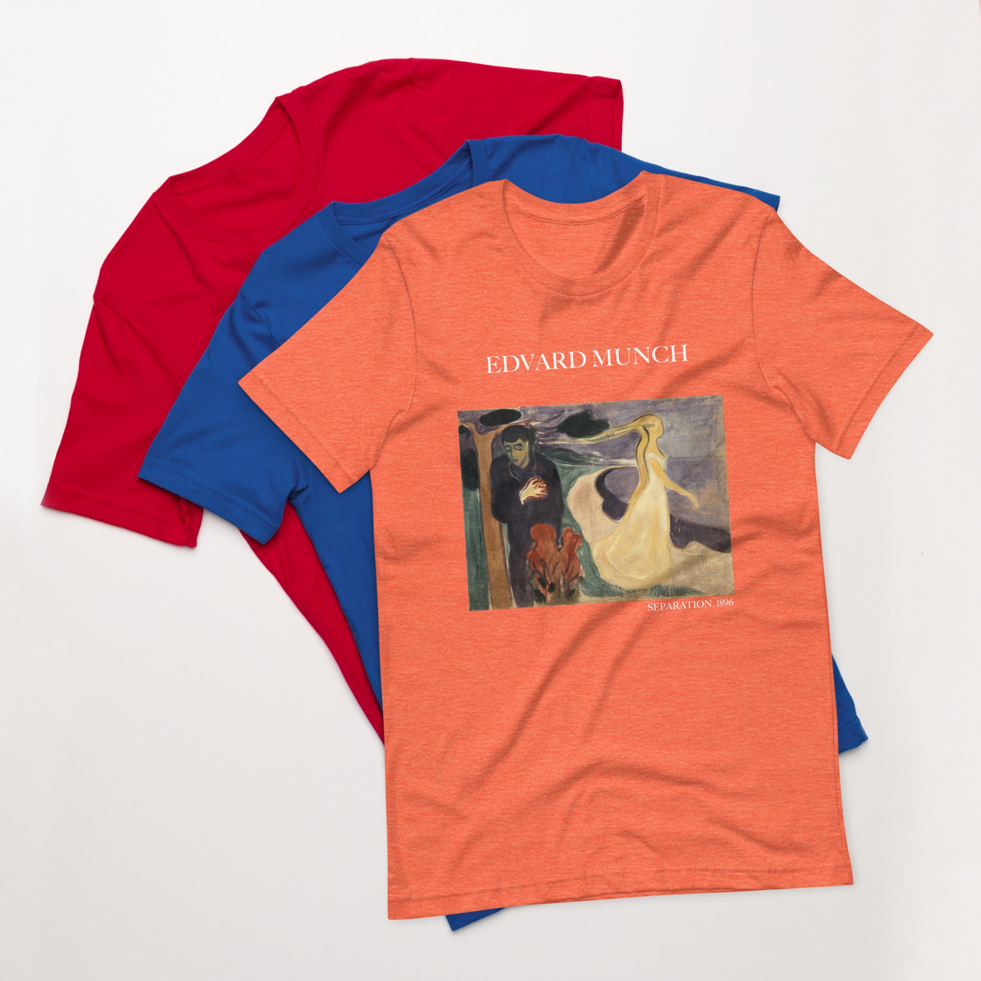 T-Shirt mit berühmtem Gemälde „Separation“ von Edvard Munch | Unisex-T-Shirt im klassischen Kunststil