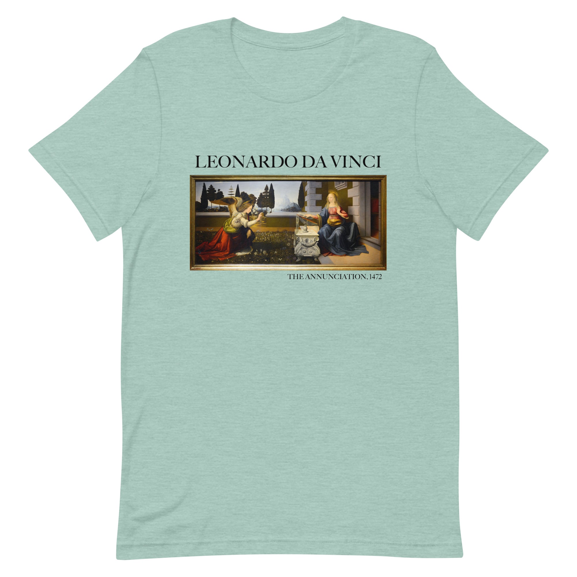 Leonardo da Vinci T-Shirt mit berühmtem Gemälde „Die Verkündigung“ | Unisex-T-Shirt für klassische Kunst