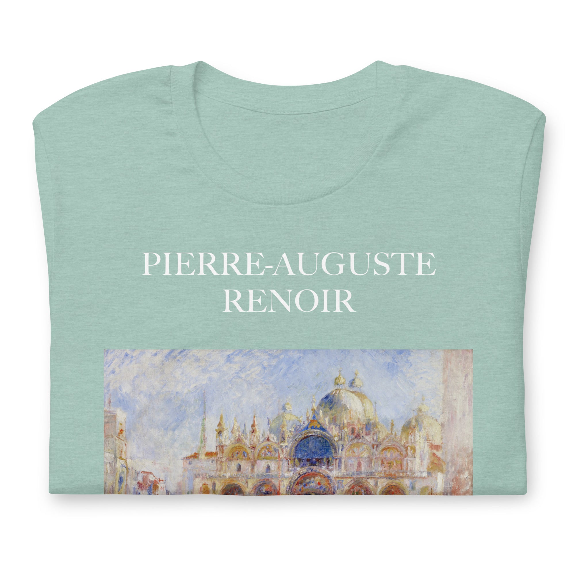 Pierre-Auguste Renoir 'The Piazza San Marco, Venice' Famous Painting T-Shirt | Unisex Classic Art Tee