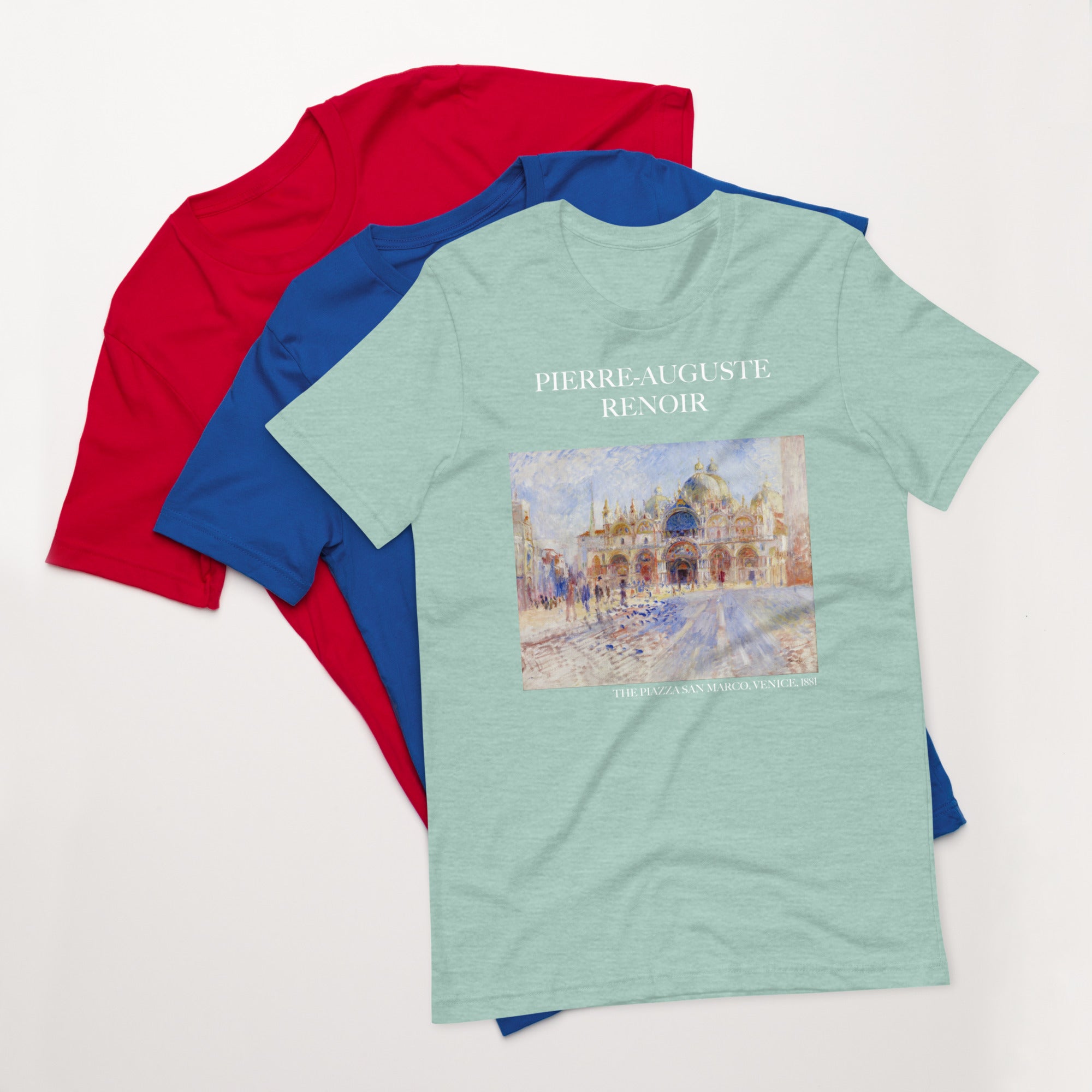 Pierre-Auguste Renoir 'The Piazza San Marco, Venice' Famous Painting T-Shirt | Unisex Classic Art Tee