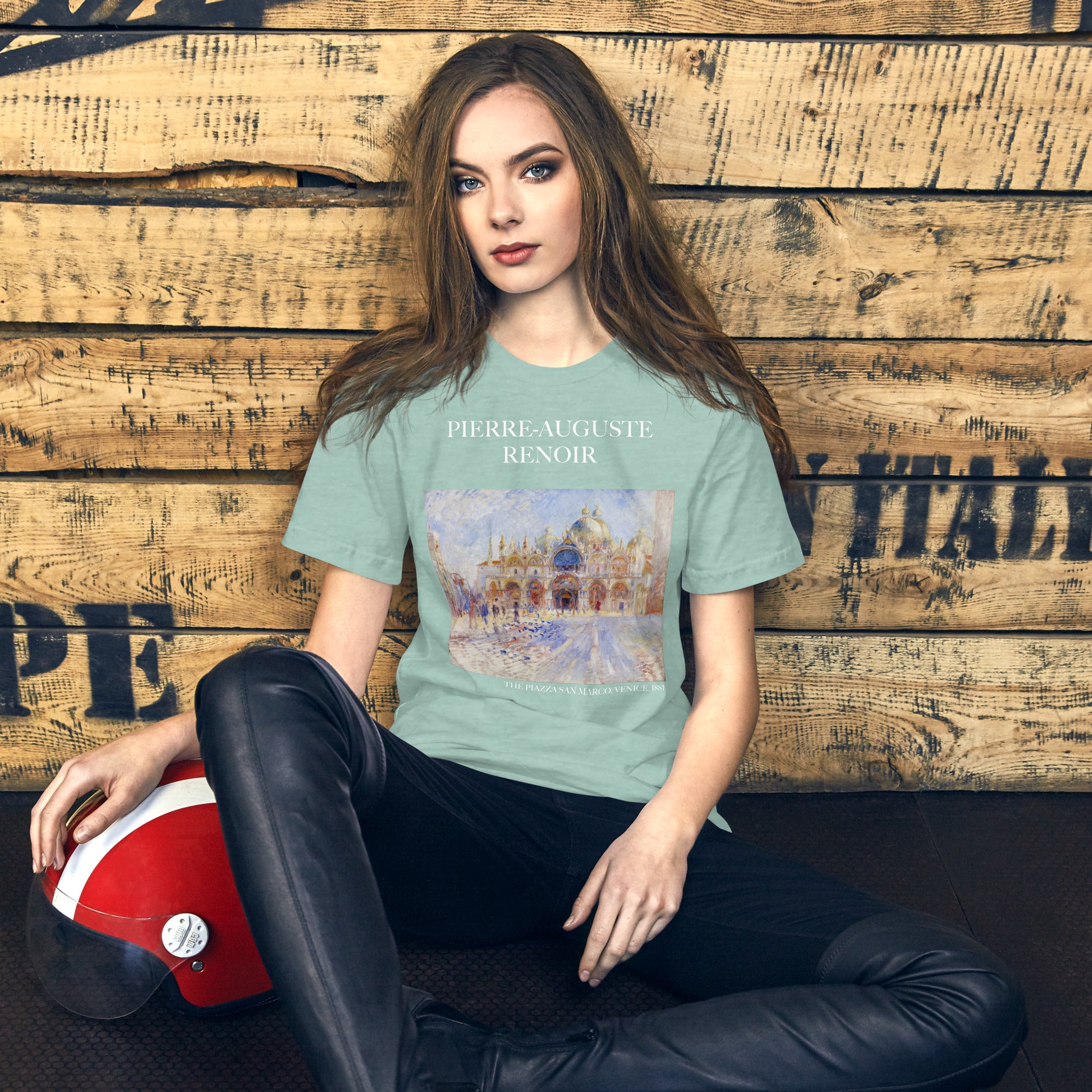 Pierre-Auguste Renoir 'The Piazza San Marco, Venice' Famous Painting T-Shirt | Unisex Classic Art Tee