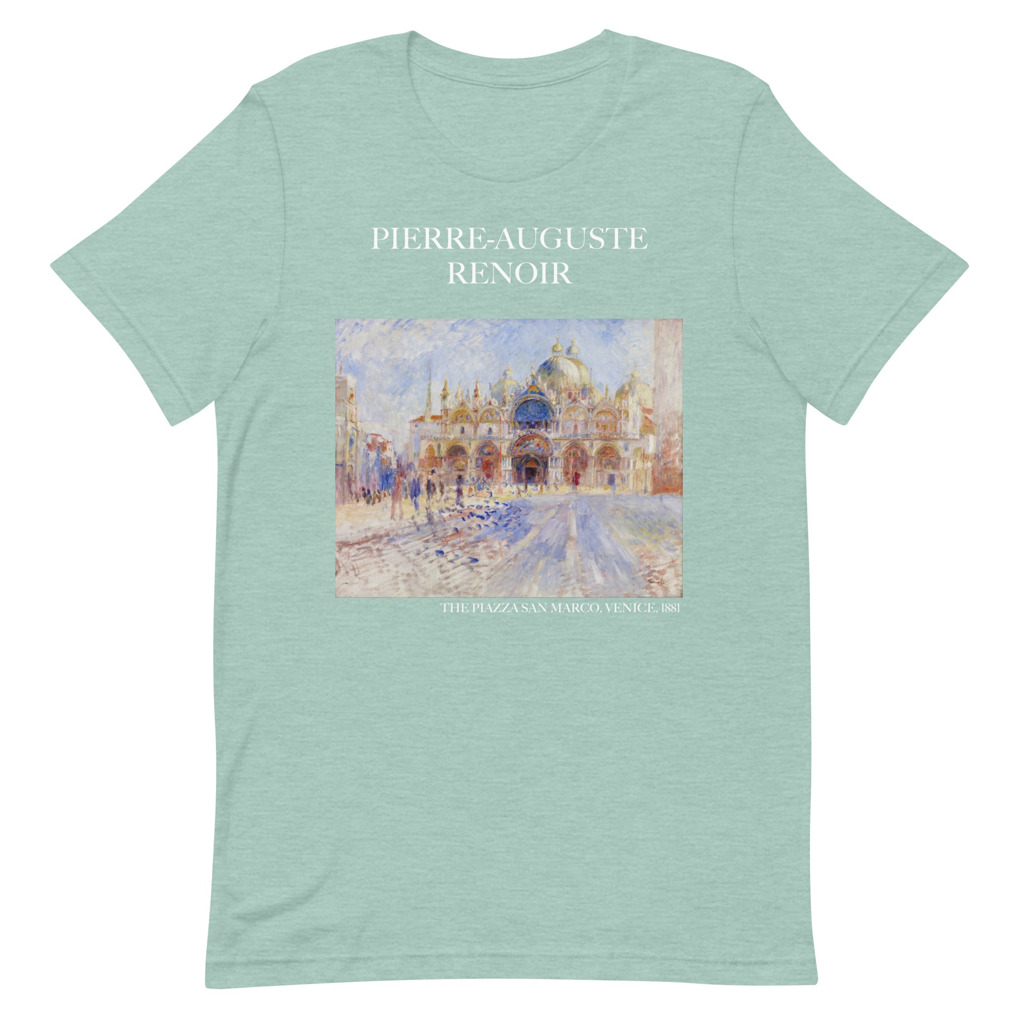 Pierre-Auguste Renoir 'The Piazza San Marco, Venice' Famous Painting T-Shirt | Unisex Classic Art Tee