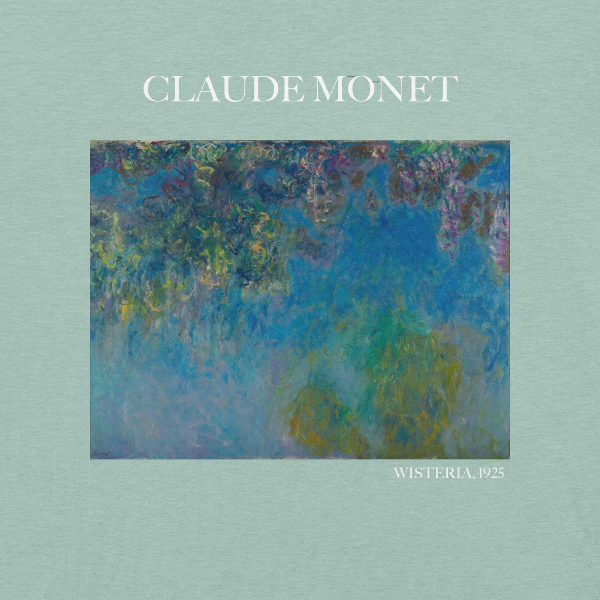 Claude Monet 'Wisteria' Famous Painting T-Shirt | Unisex Classic Art Tee