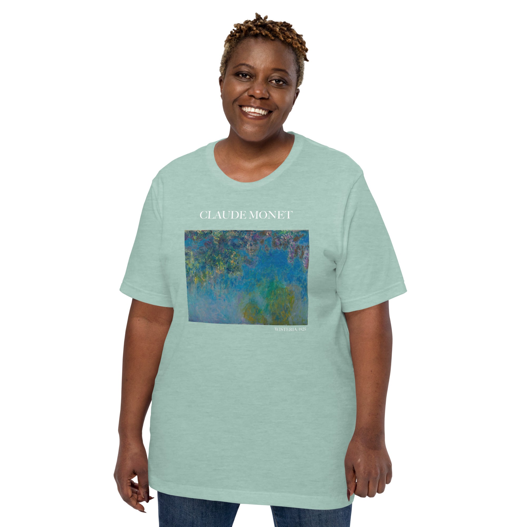 T-Shirt „Wisteria“ von Claude Monet, berühmtes Gemälde, Unisex, klassisches Kunst-T-Shirt