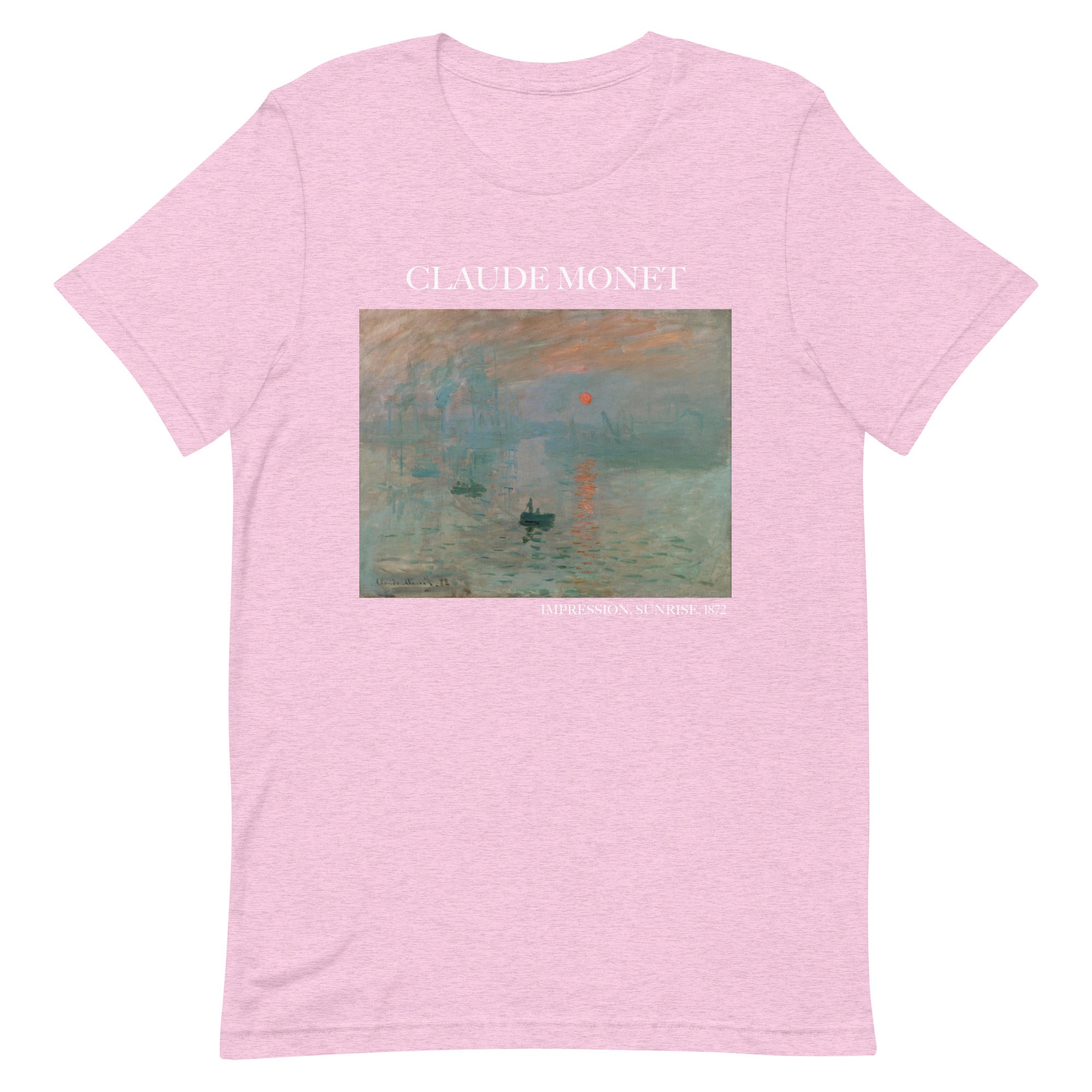 Claude Monet 'Impression, Sunrise' Famous Painting T-Shirt | Unisex Classic Art Tee