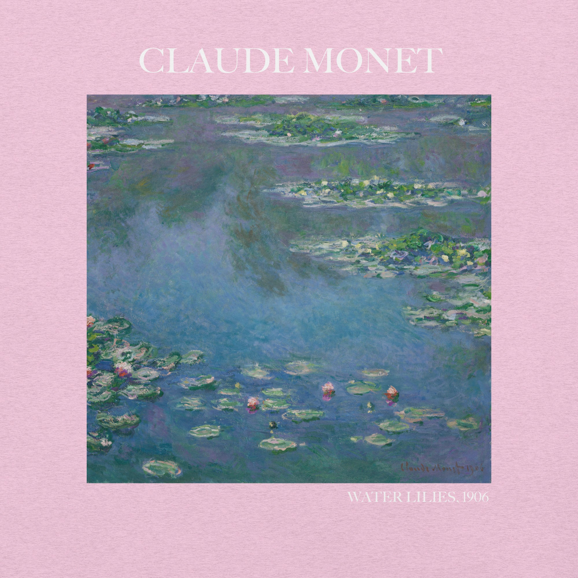 Claude Monet 'Water Lilies' Famous Painting T-Shirt | Unisex Classic Art Tee