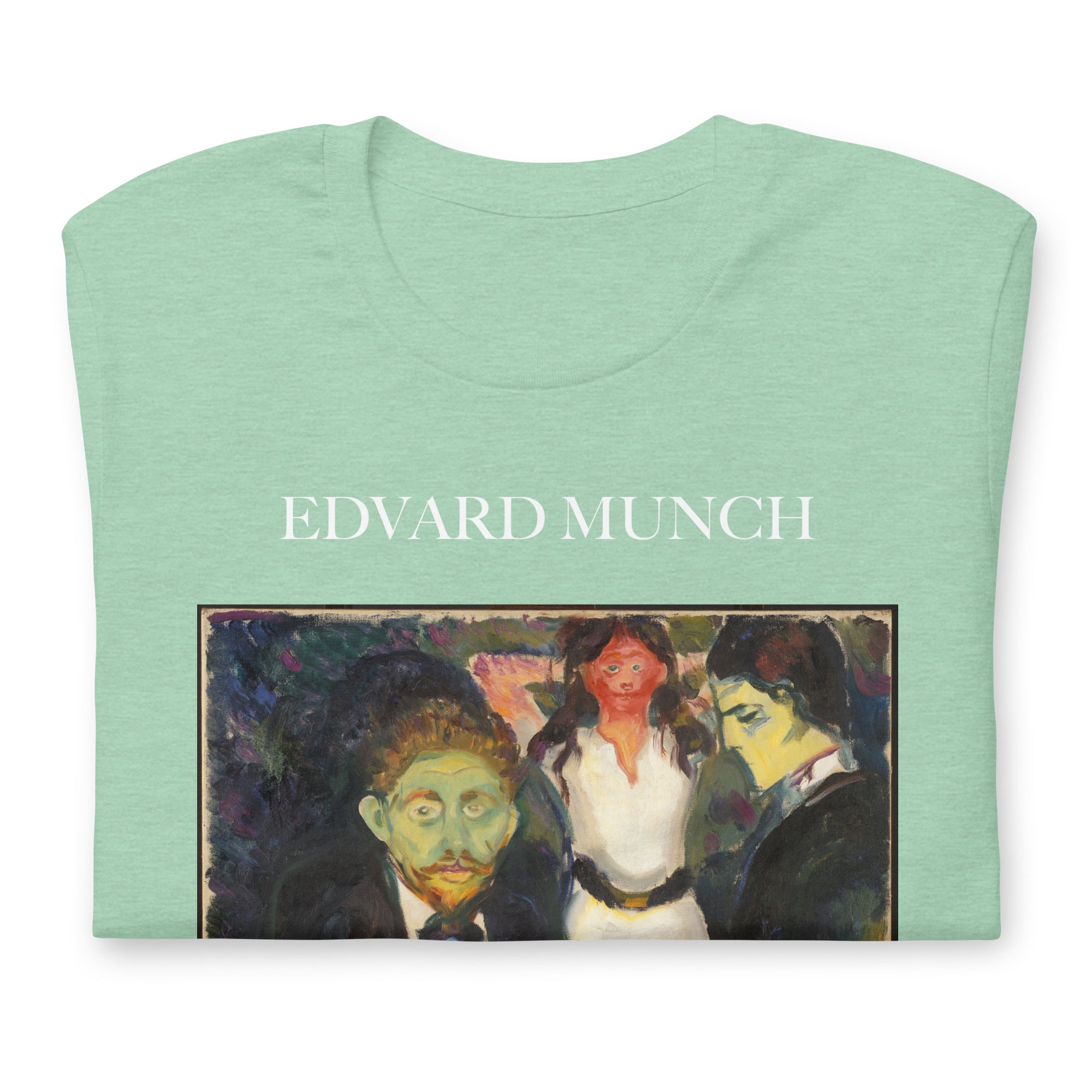 Edvard Munch T-Shirt „Eifersucht“ – berühmtes Gemälde – Unisex-T-Shirt im klassischen Kunststil