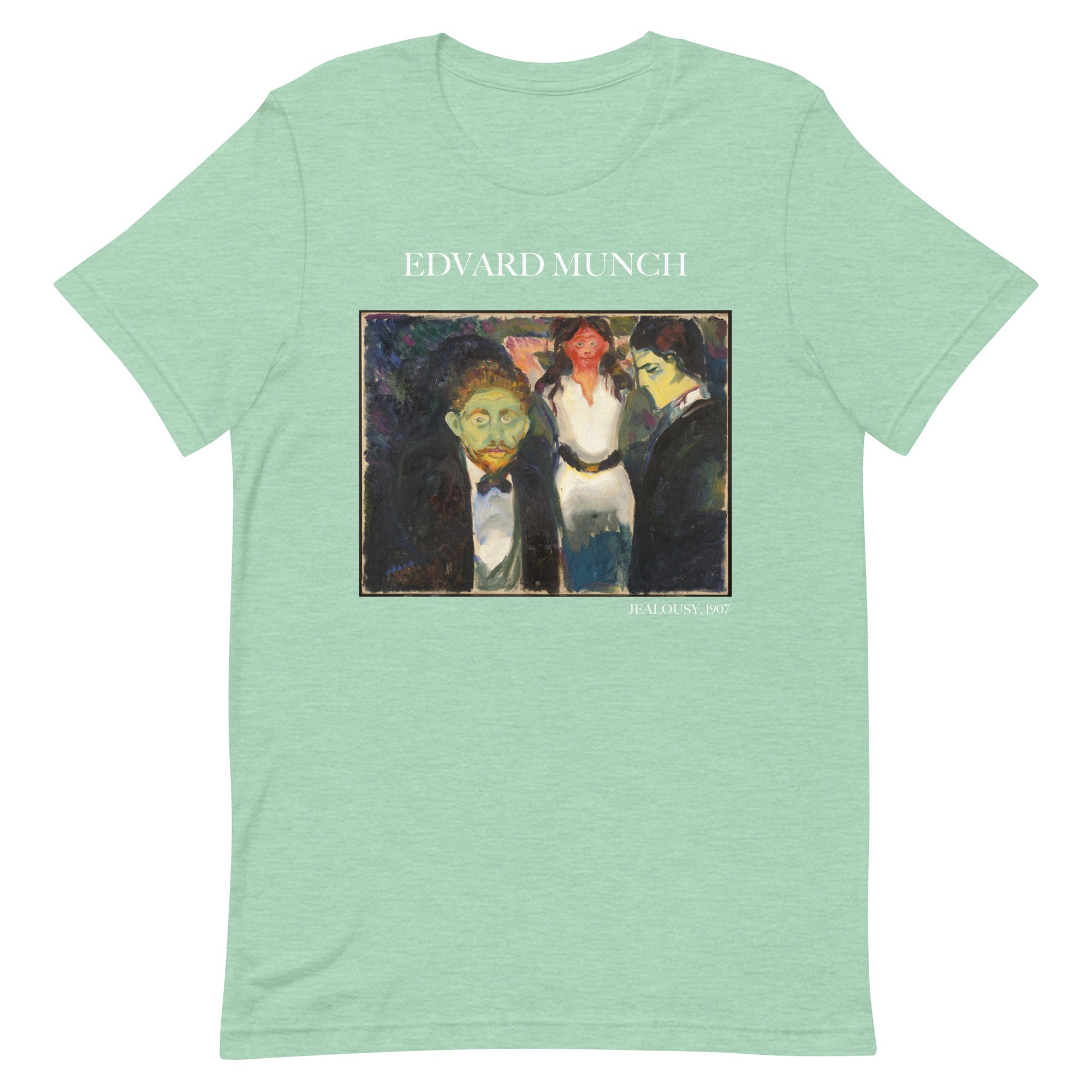 Edvard Munch T-Shirt „Eifersucht“ – berühmtes Gemälde – Unisex-T-Shirt im klassischen Kunststil