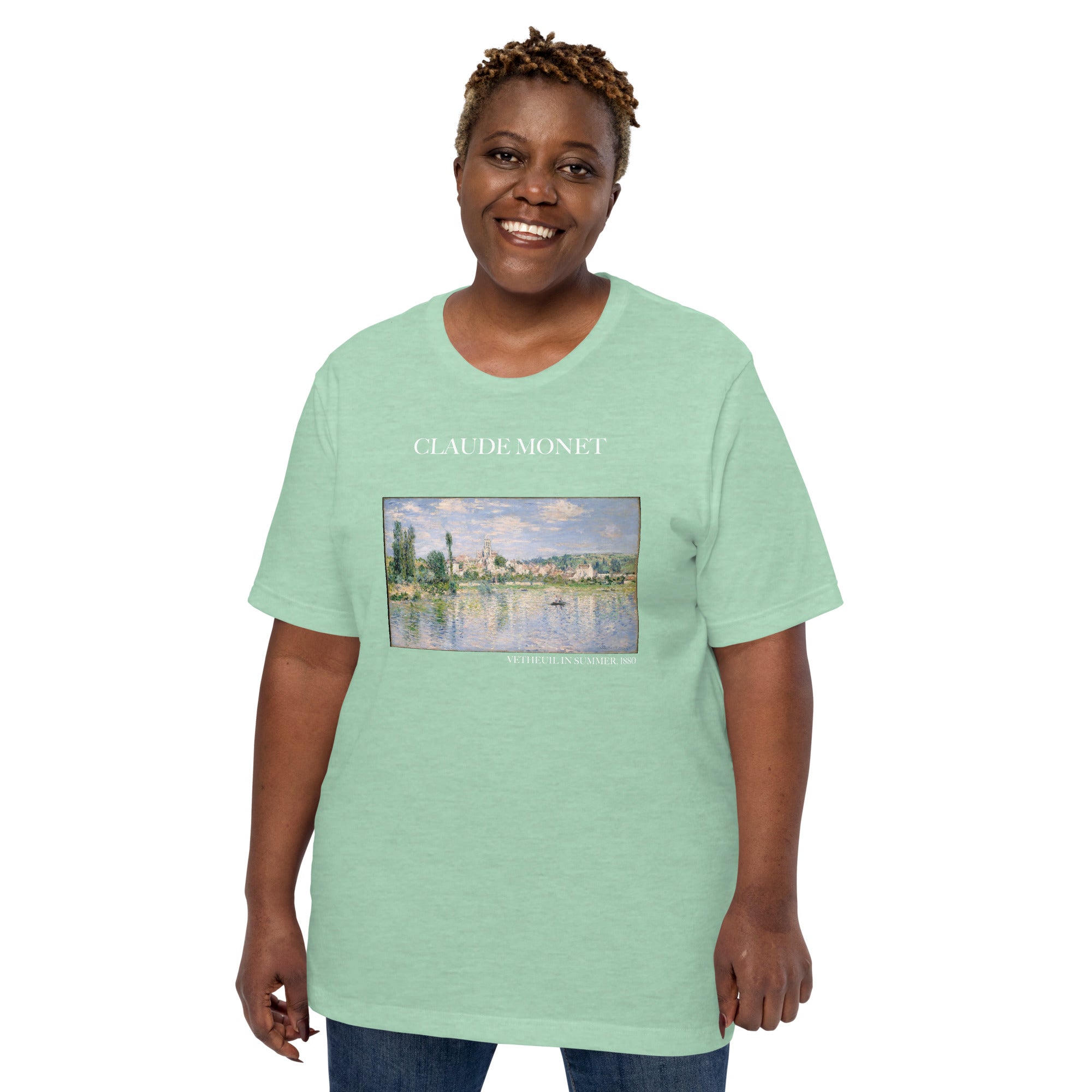 Claude Monet 'Vetheuil im Sommer' Berühmtes Gemälde T-Shirt | Unisex Klassisches Kunst-T-Shirt