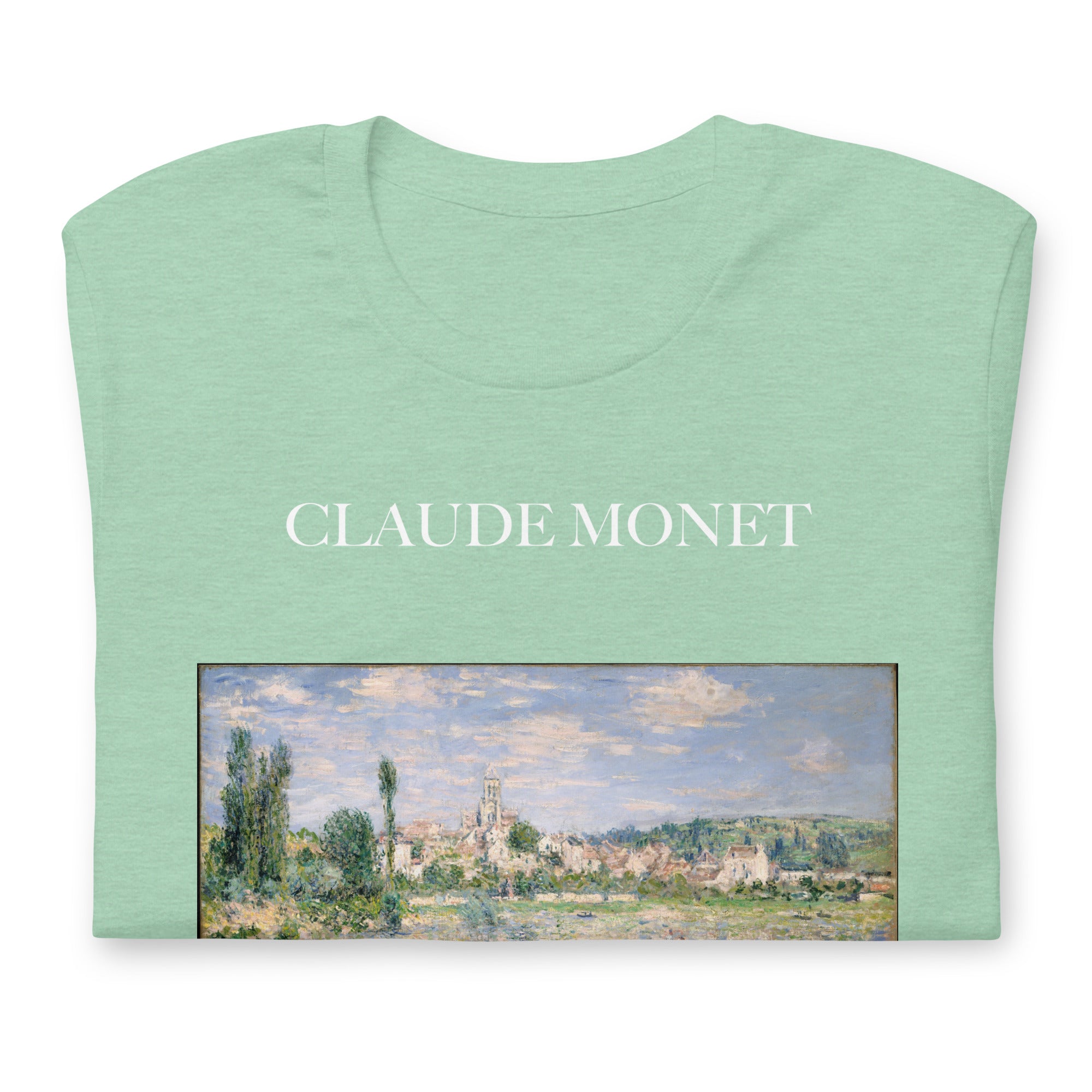 Claude Monet 'Vetheuil im Sommer' Berühmtes Gemälde T-Shirt | Unisex Klassisches Kunst-T-Shirt