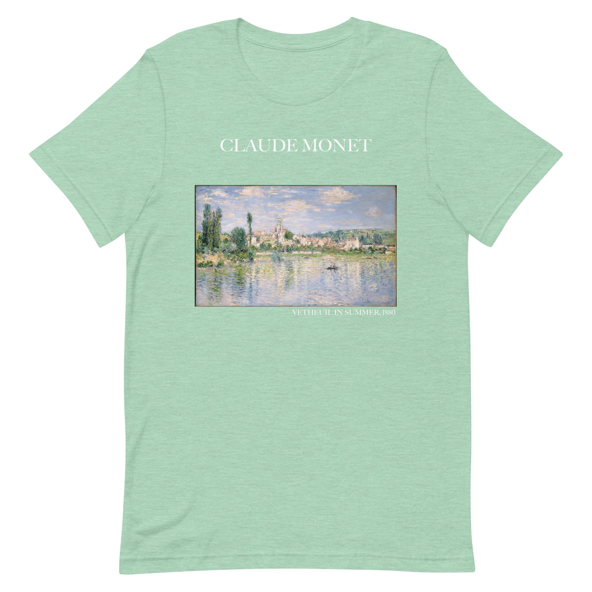 Claude Monet 'Vetheuil im Sommer' Berühmtes Gemälde T-Shirt | Unisex Klassisches Kunst-T-Shirt
