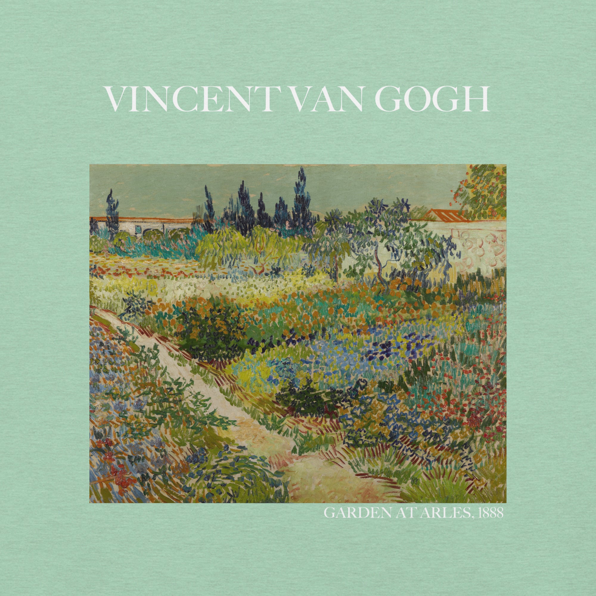 Vincent van Gogh 'Garden at Arles' Famous Painting T-Shirt | Unisex Classic Art Tee