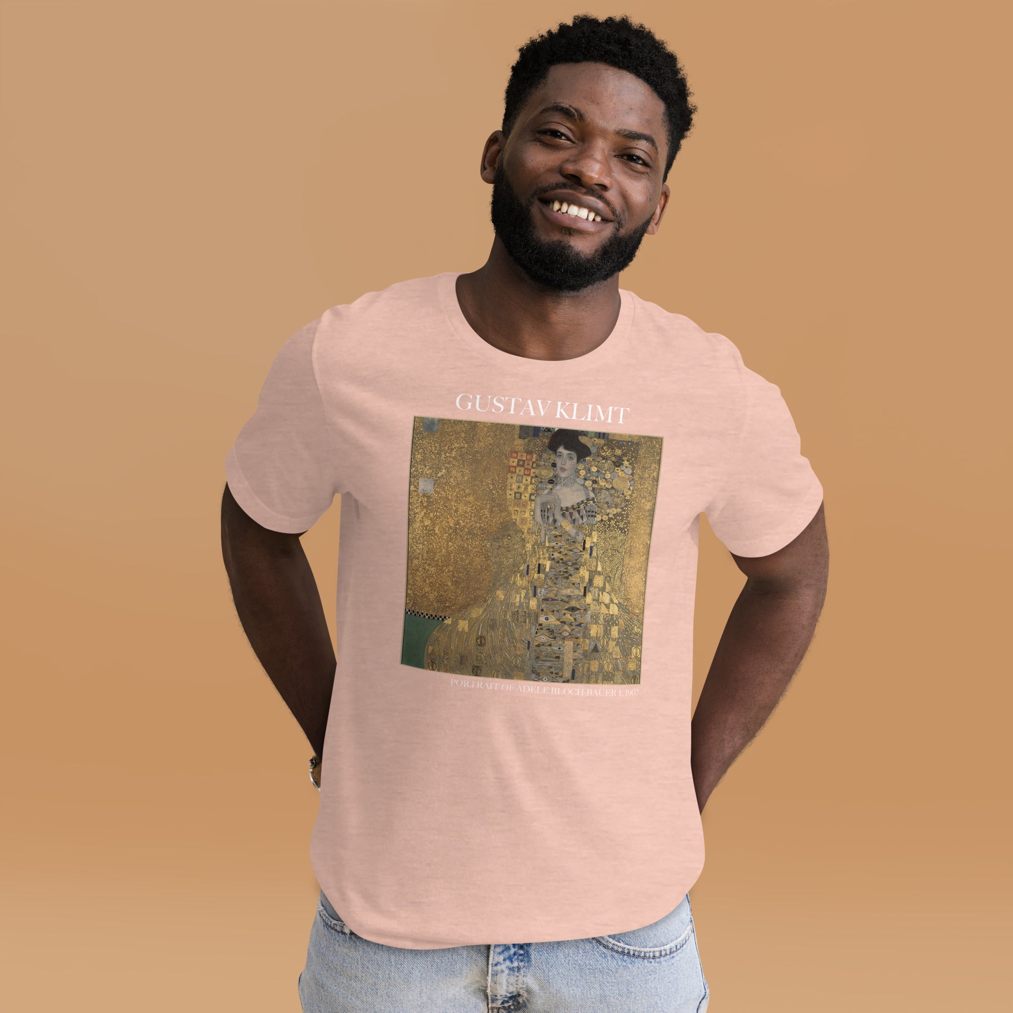 Gustav Klimt 'Portrait von Adele Bloch-Bauer I' Berühmtes Gemälde T-Shirt | Unisex Klassisches Kunst-T-Shirt