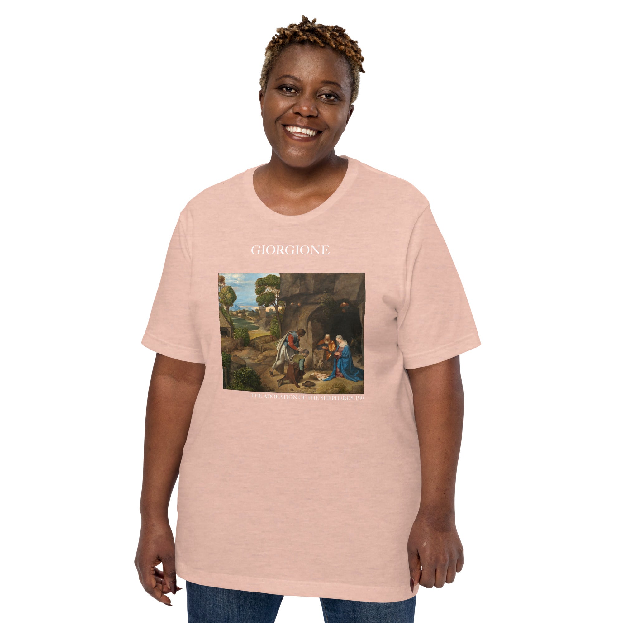 Giorgione 'The Adoration of the Shepherds' Famous Painting T-Shirt | Unisex Classic Art Tee