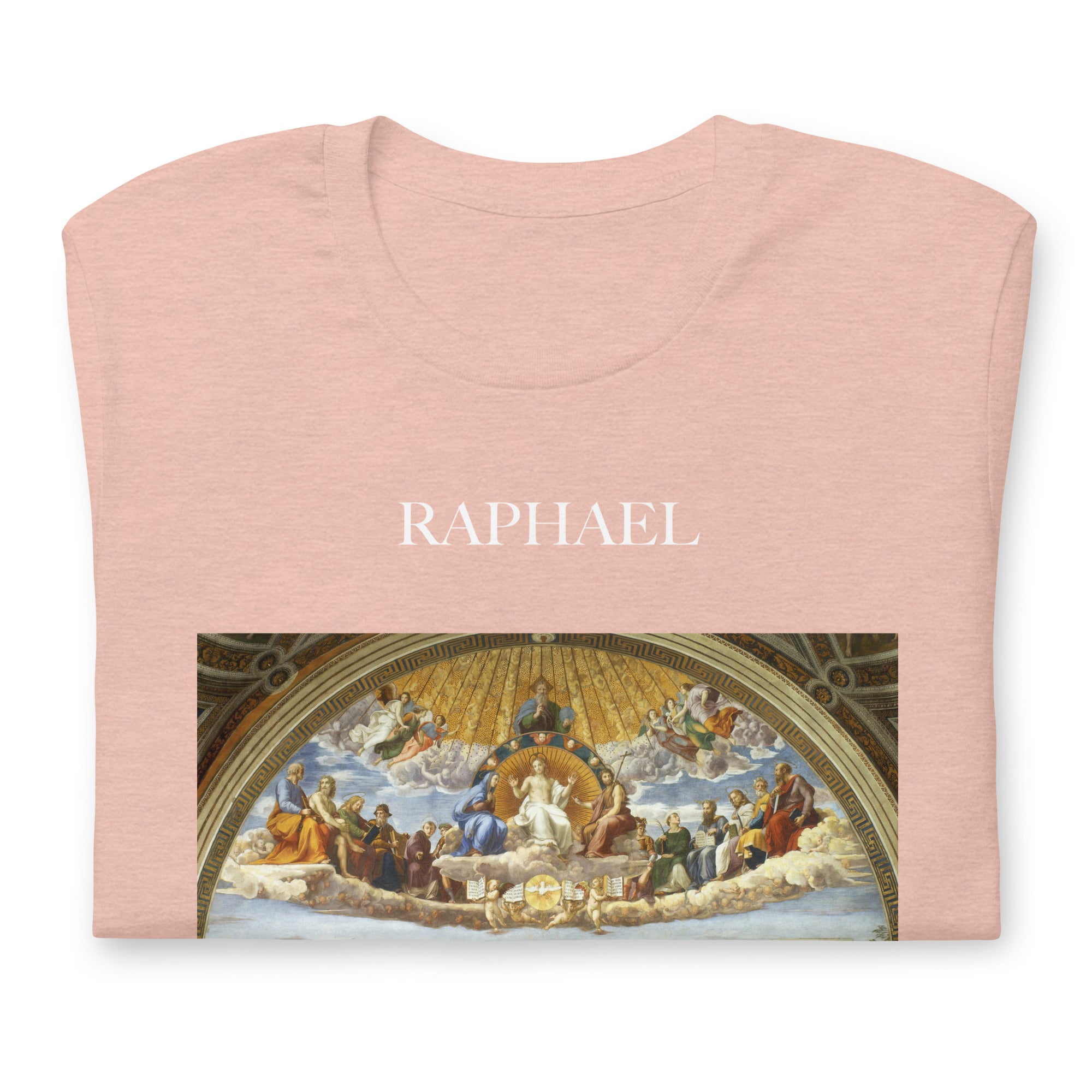 Raphael 'Disputation des Heiligen Abendmahls' Berühmtes Gemälde T-Shirt | Unisex Klassisches Kunst-T-Shirt