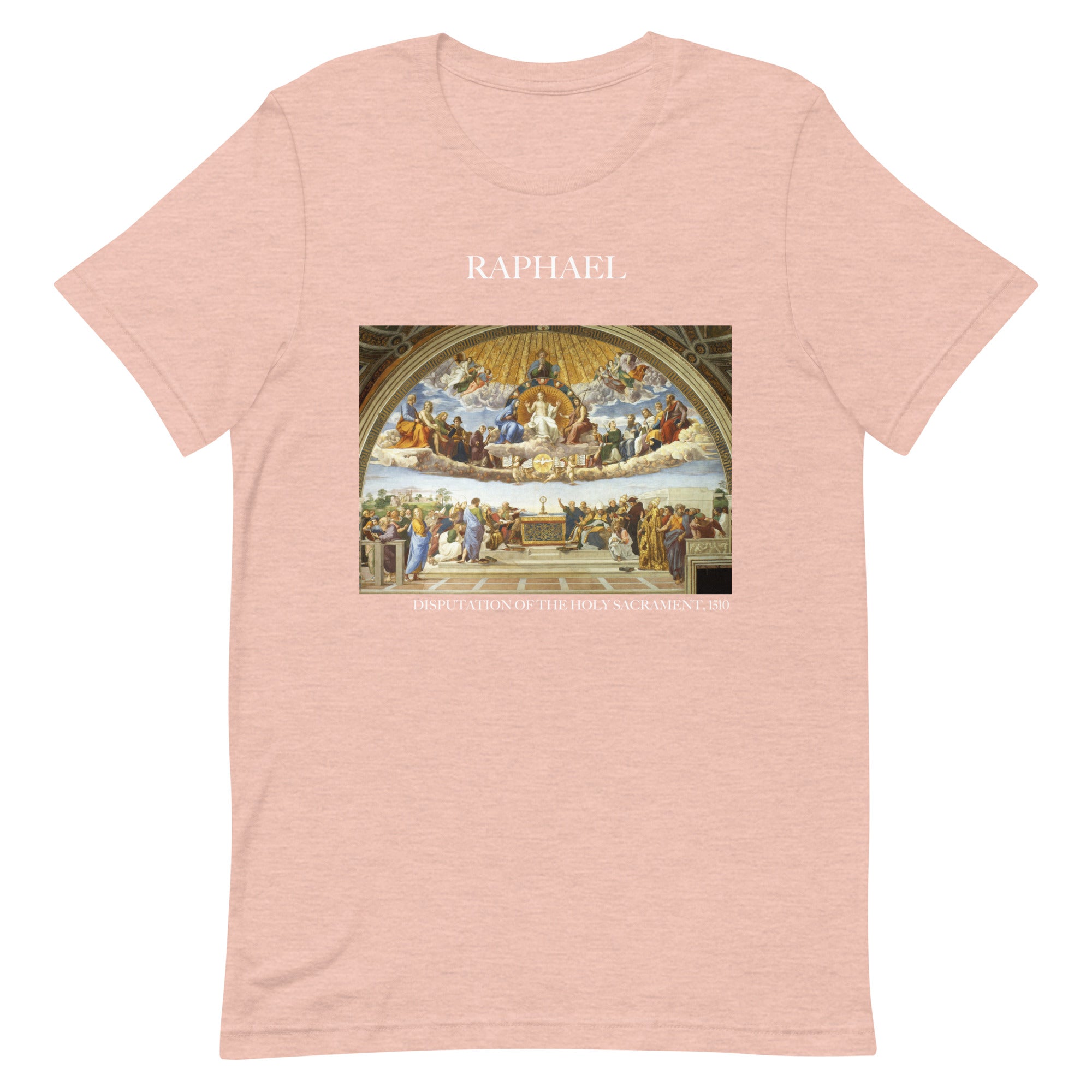 Raphael 'Disputation des Heiligen Abendmahls' Berühmtes Gemälde T-Shirt | Unisex Klassisches Kunst-T-Shirt