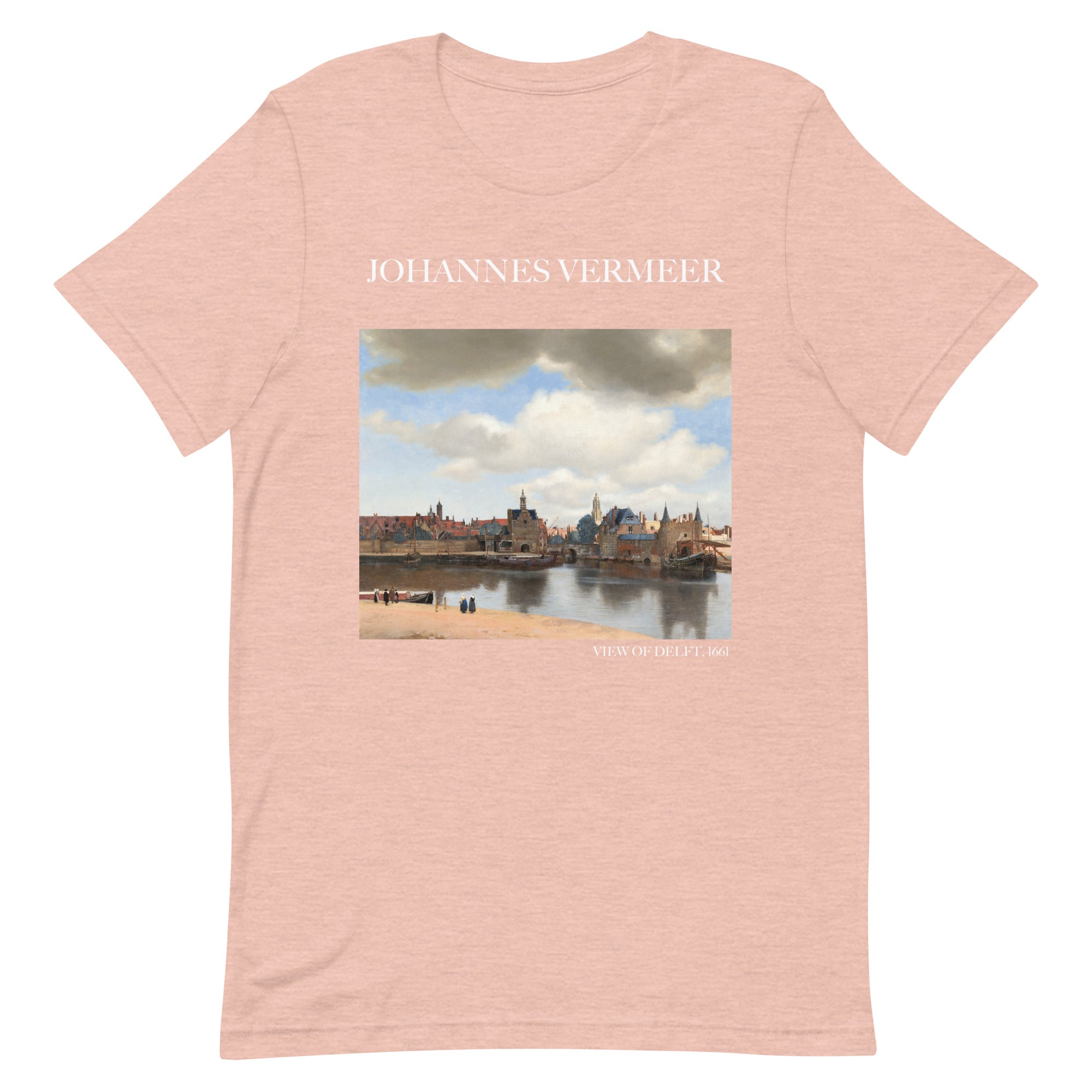 Johannes Vermeer 'Blick auf Delft' Berühmtes Gemälde T-Shirt | Unisex Klassisches Kunst-T-Shirt