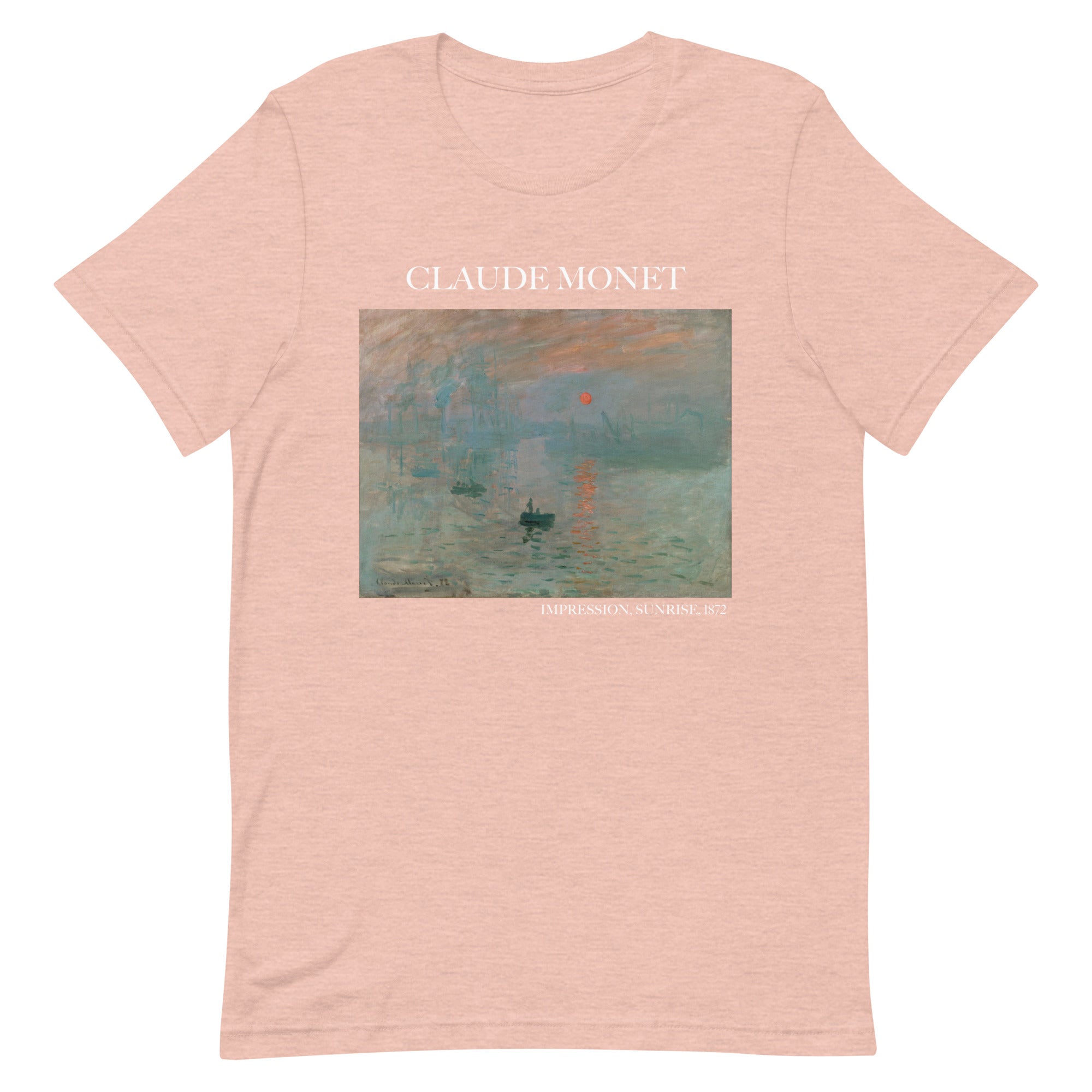 Claude Monet T-Shirt „Impression, Sonnenaufgang“, berühmtes Gemälde, Unisex, klassisches Kunst-T-Shirt