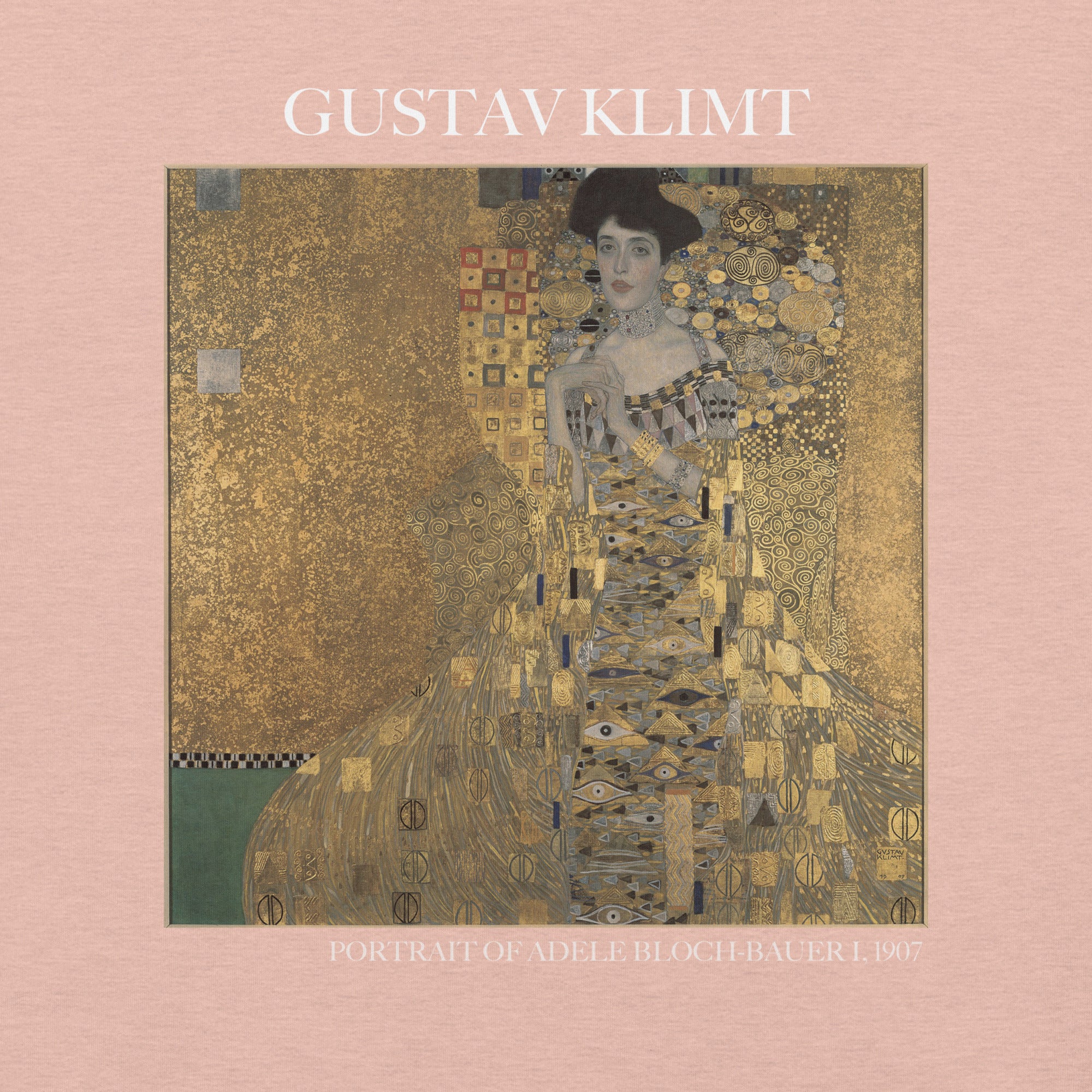 Gustav Klimt 'Portrait von Adele Bloch-Bauer I' Berühmtes Gemälde T-Shirt | Unisex Klassisches Kunst-T-Shirt