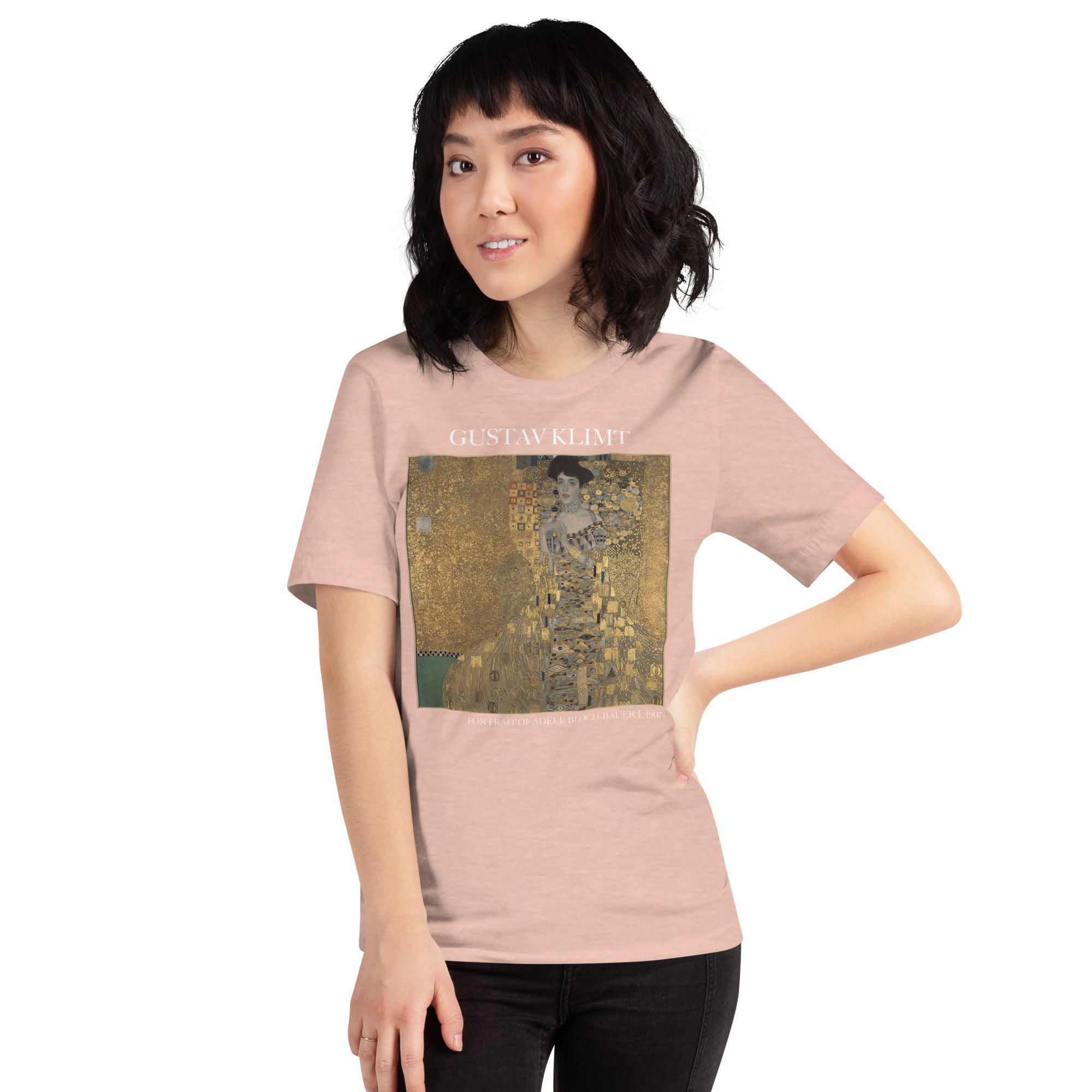 Gustav Klimt 'Portrait von Adele Bloch-Bauer I' Berühmtes Gemälde T-Shirt | Unisex Klassisches Kunst-T-Shirt