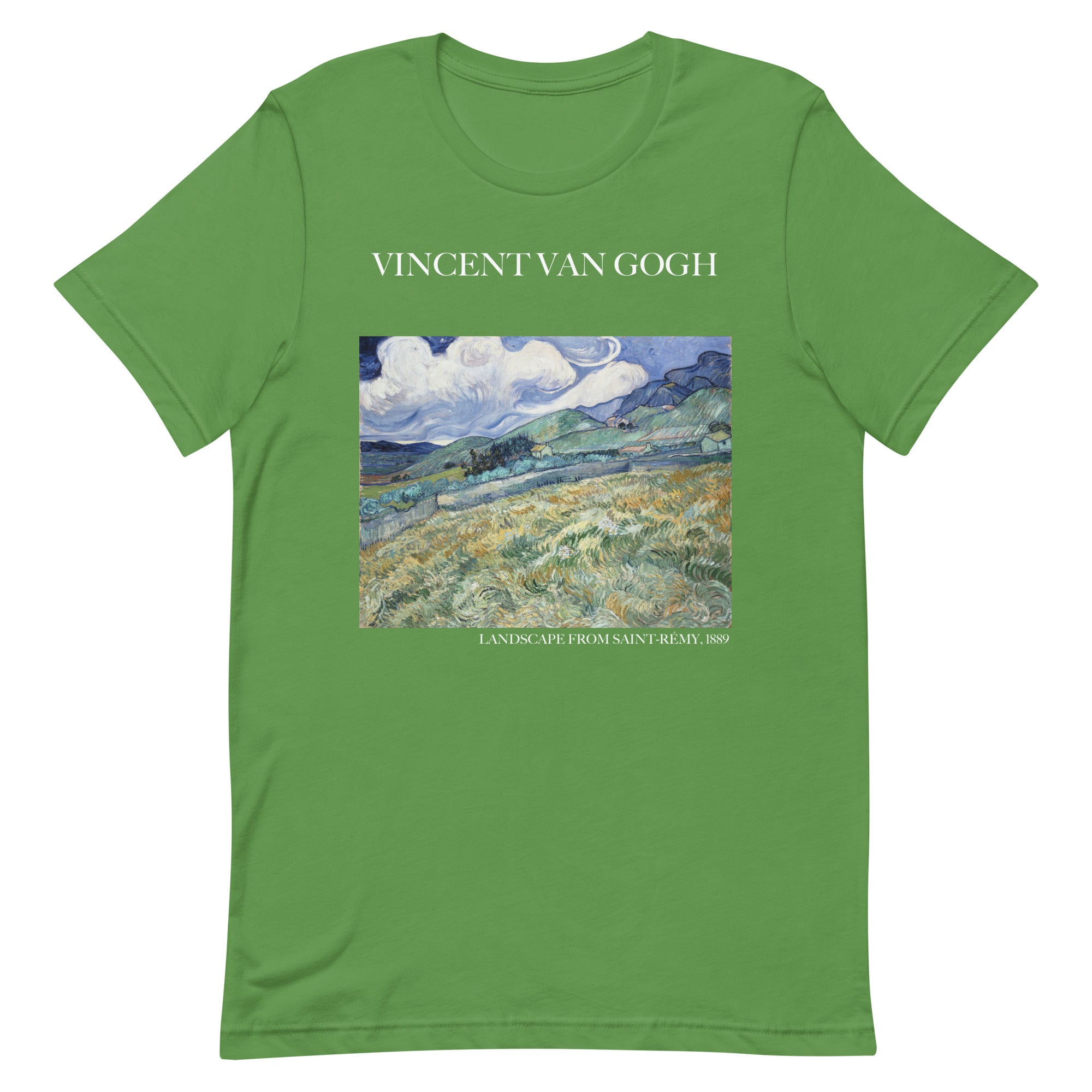 Vincent van Gogh 'Landschaft von Saint-Rémy' Berühmtes Gemälde T-Shirt | Unisex Klassisches Kunst-T-Shirt