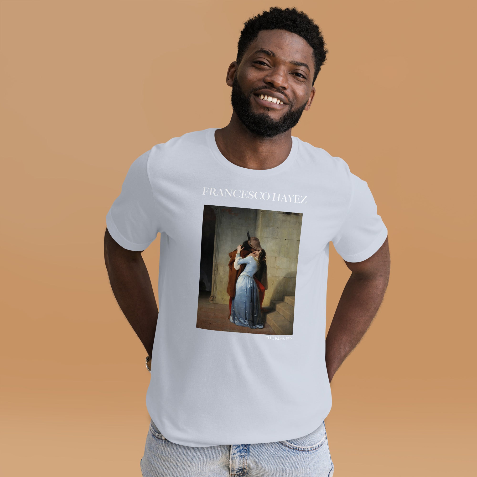 Francesco Hayez 'The Kiss' Famous Painting T-Shirt | Unisex Classic Art Tee