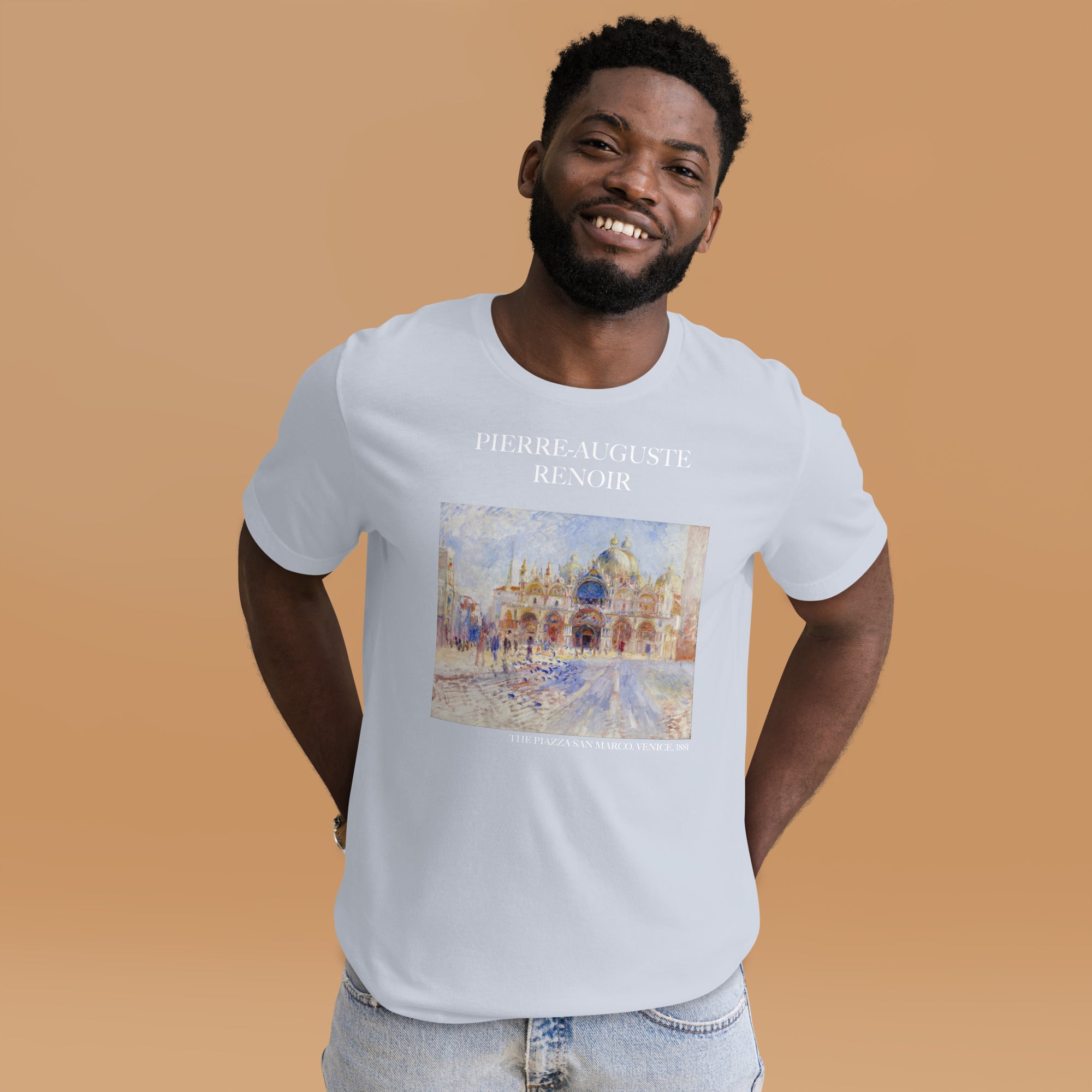 Pierre-Auguste Renoir 'The Piazza San Marco, Venice' Famous Painting T-Shirt | Unisex Classic Art Tee