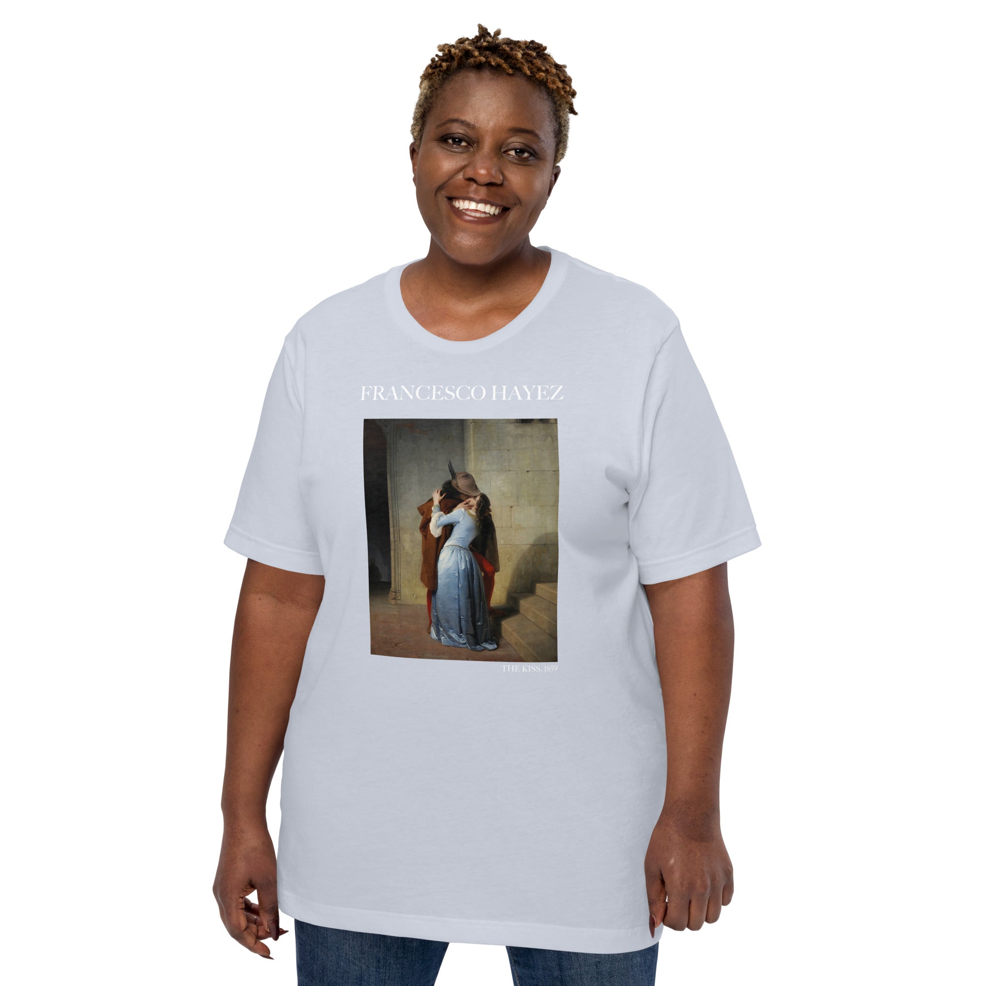 Francesco Hayez 'The Kiss' Famous Painting T-Shirt | Unisex Classic Art Tee