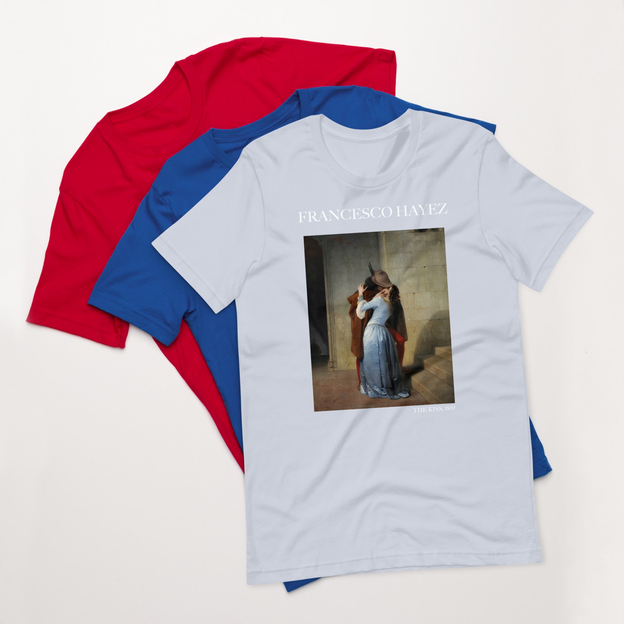 Francesco Hayez 'The Kiss' Famous Painting T-Shirt | Unisex Classic Art Tee