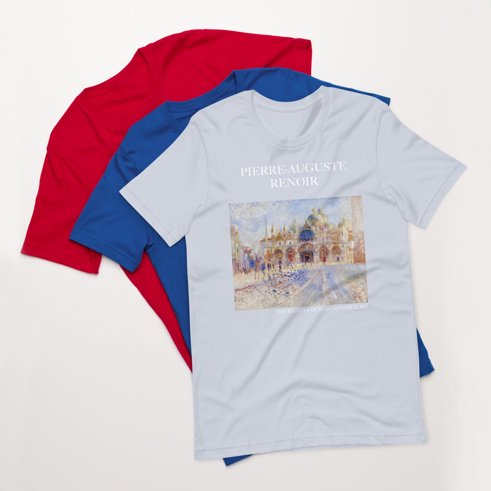 Pierre-Auguste Renoir 'The Piazza San Marco, Venice' Famous Painting T-Shirt | Unisex Classic Art Tee