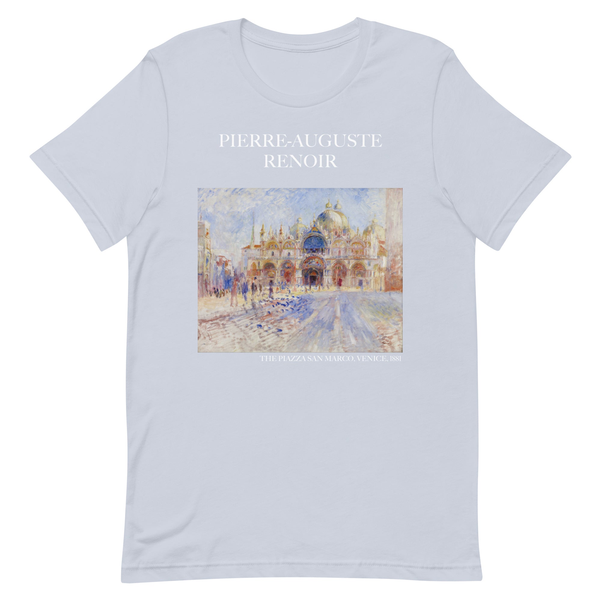 Pierre-Auguste Renoir 'The Piazza San Marco, Venice' Famous Painting T-Shirt | Unisex Classic Art Tee