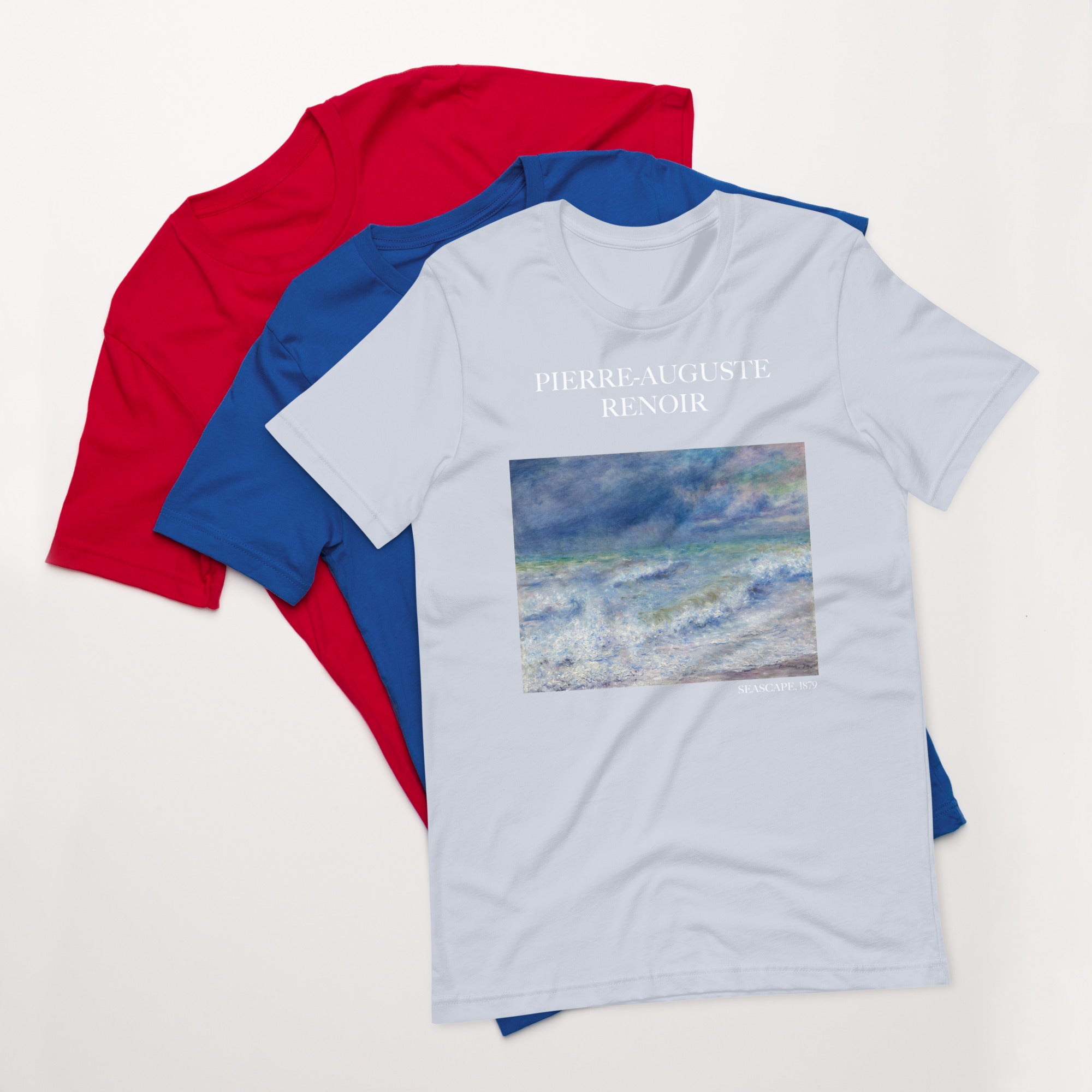 Pierre-Auguste Renoir 'Seascape' Famous Painting T-Shirt | Unisex Classic Art Tee