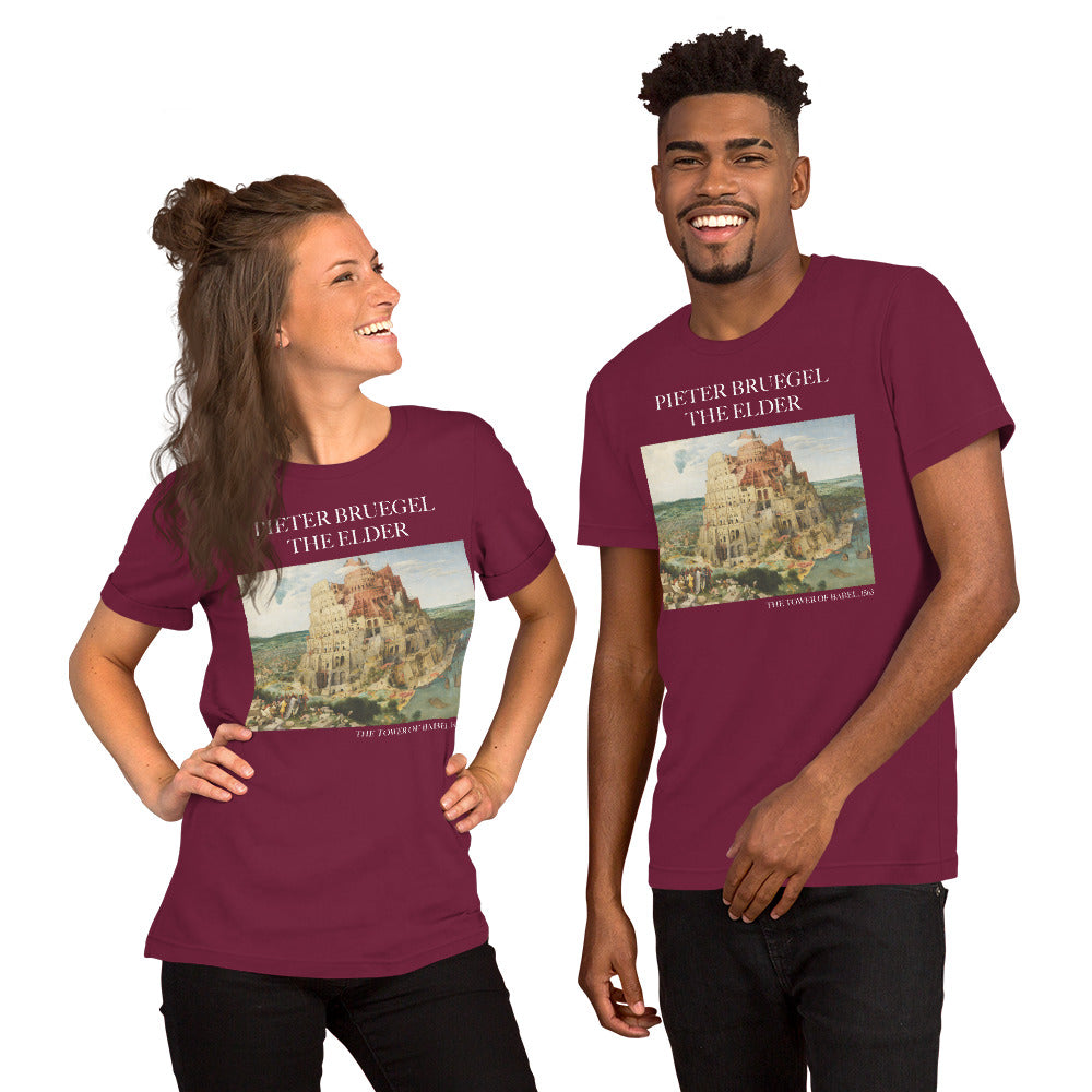 Pieter Bruegel the Elder 'The Tower of Babel' Famous Painting T-Shirt | Unisex Classic Art Tee