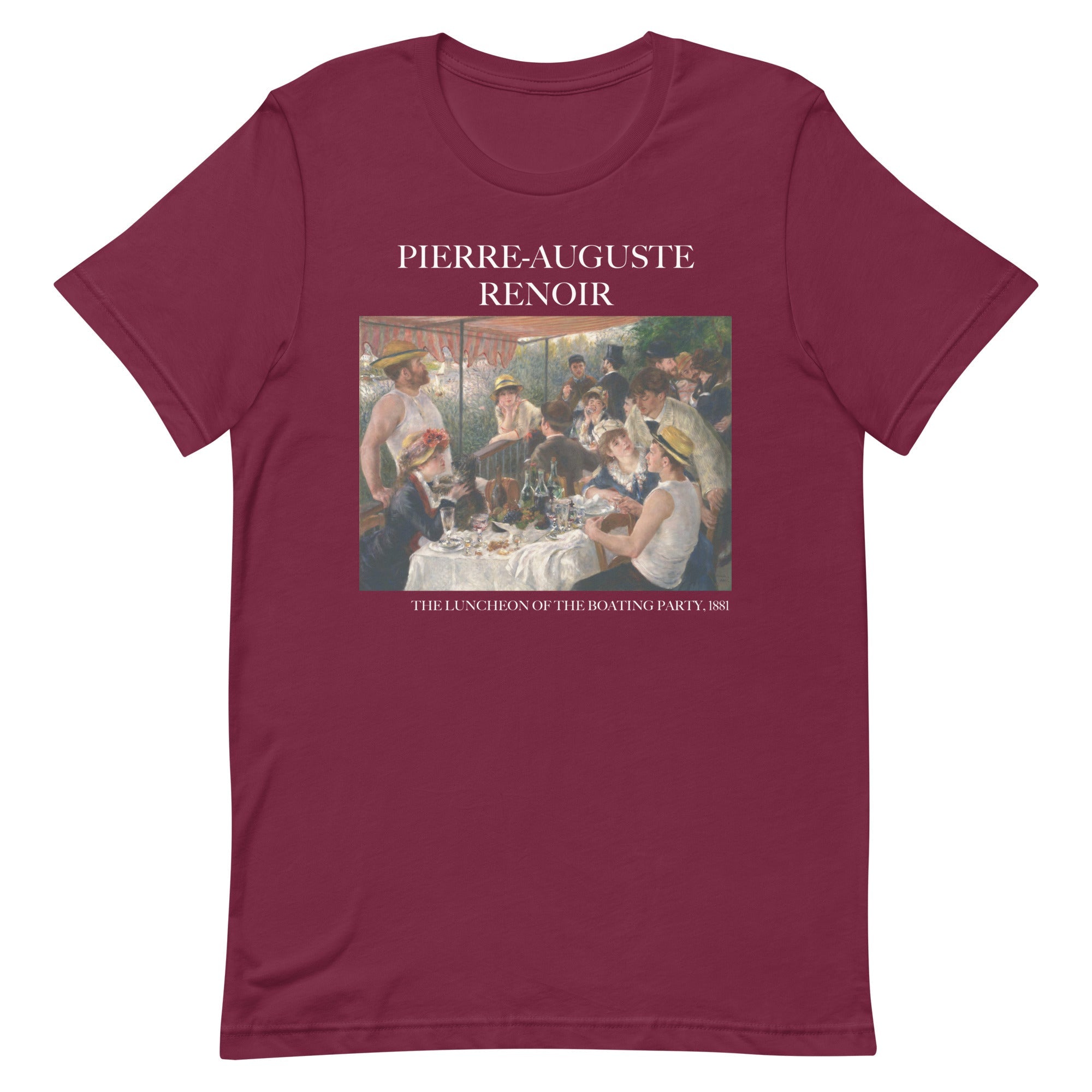 Pierre-Auguste Renoir T-Shirt mit berühmtem Gemälde „Das Frühstück der Ruderer“, Unisex, klassisches Kunst-T-Shirt