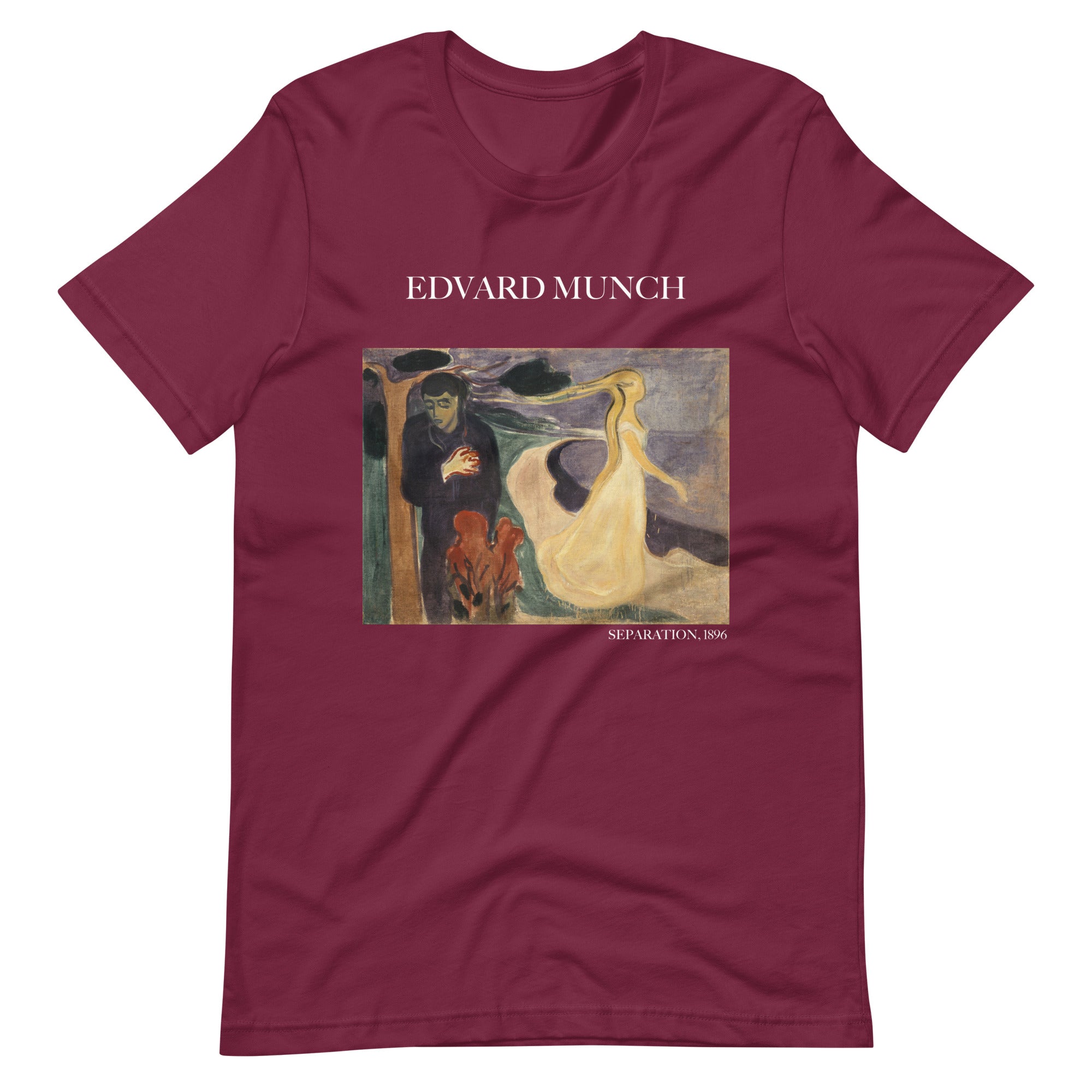 T-Shirt mit berühmtem Gemälde „Separation“ von Edvard Munch | Unisex-T-Shirt im klassischen Kunststil