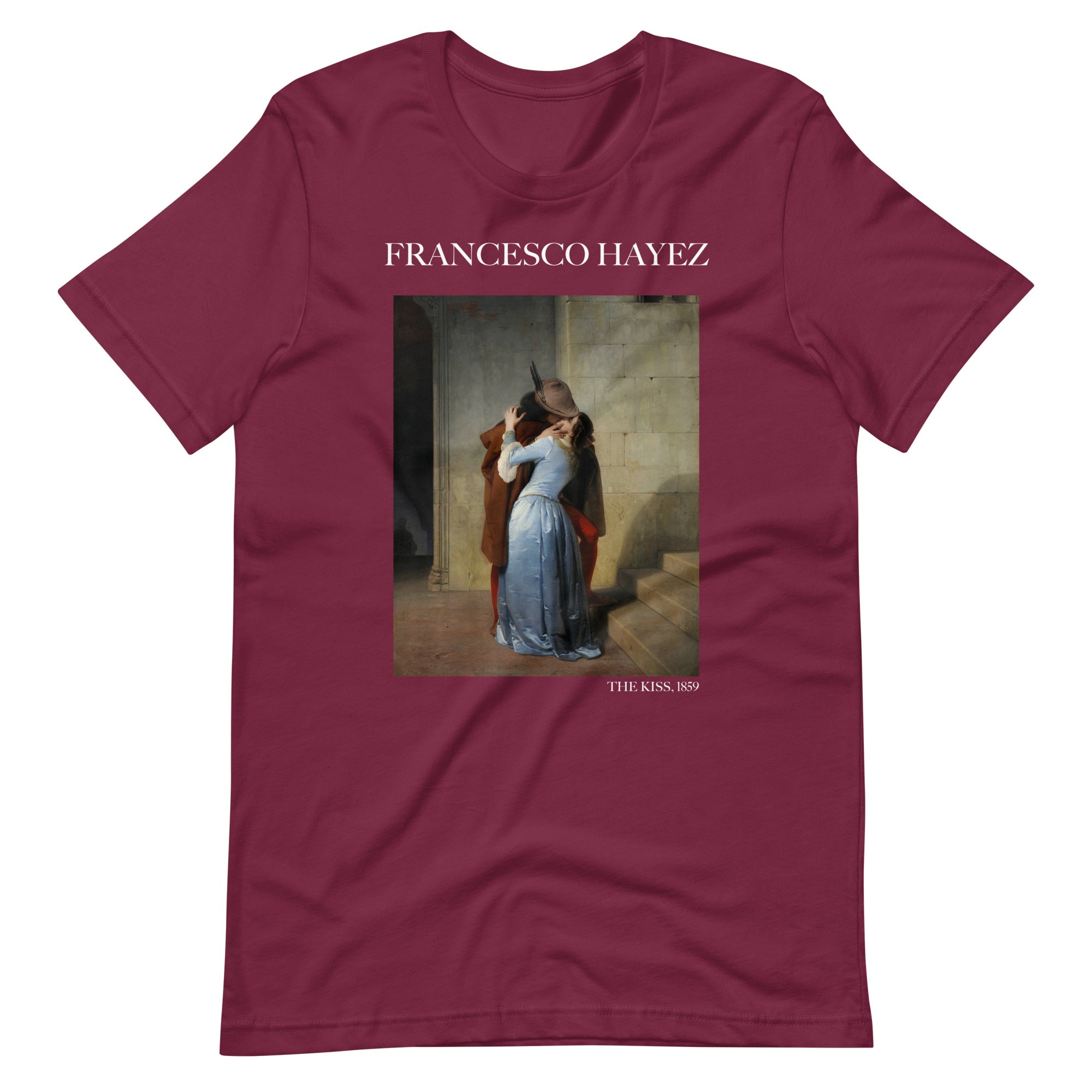 Francesco Hayez 'The Kiss' Famous Painting T-Shirt | Unisex Classic Art Tee