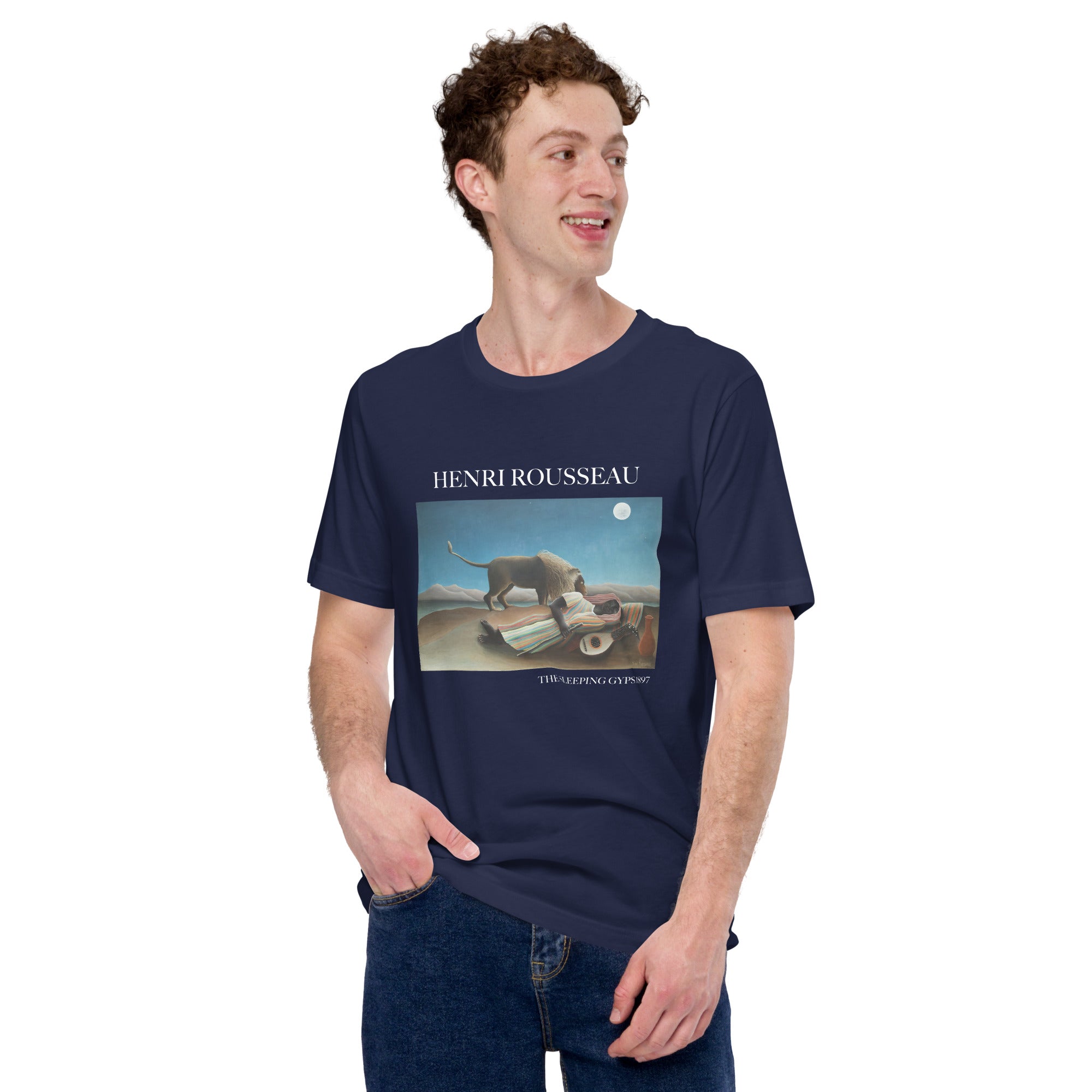 Henri Rousseau 'The Sleeping Gypsy' Famous Painting T-Shirt | Unisex Classic Art Tee