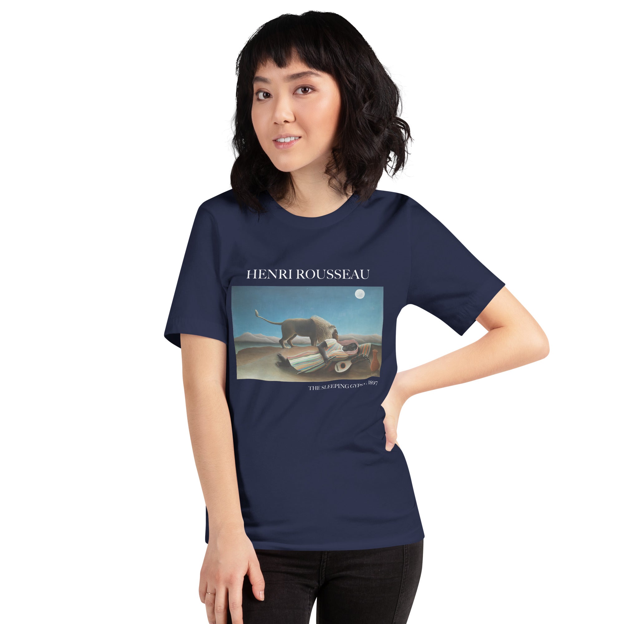 Henri Rousseau 'The Sleeping Gypsy' Famous Painting T-Shirt | Unisex Classic Art Tee