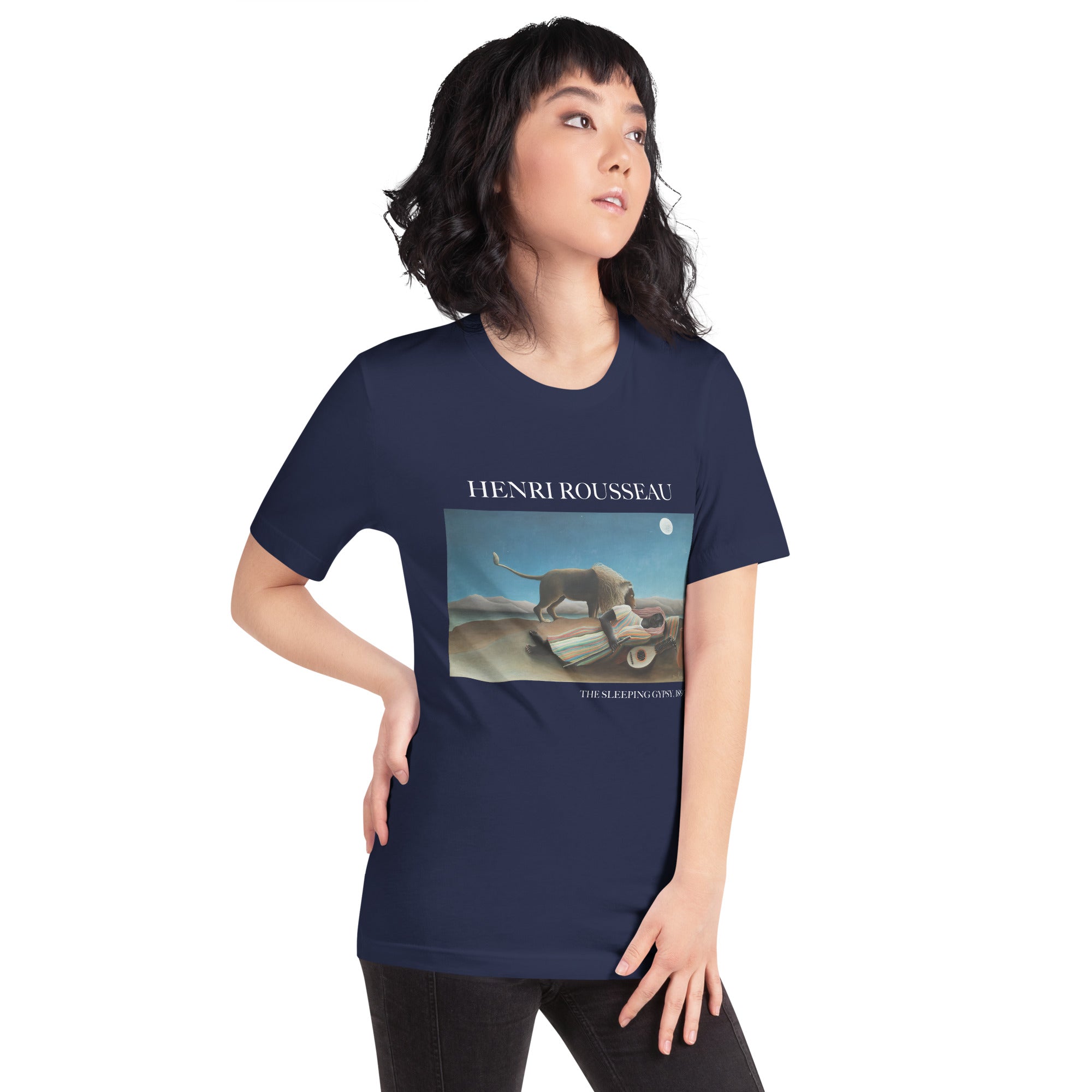 Henri Rousseau 'The Sleeping Gypsy' Famous Painting T-Shirt | Unisex Classic Art Tee