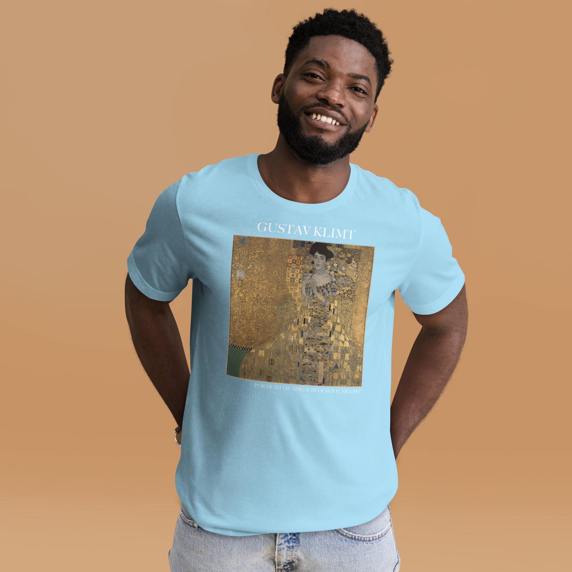 Gustav Klimt 'Portrait von Adele Bloch-Bauer I' Berühmtes Gemälde T-Shirt | Unisex Klassisches Kunst-T-Shirt