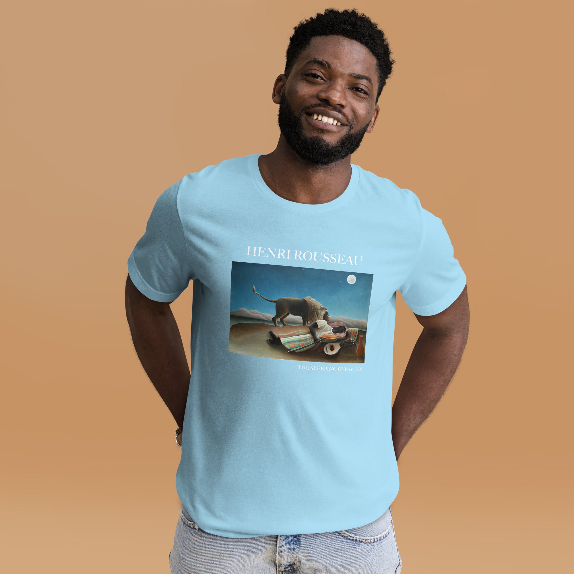 Henri Rousseau 'The Sleeping Gypsy' Famous Painting T-Shirt | Unisex Classic Art Tee