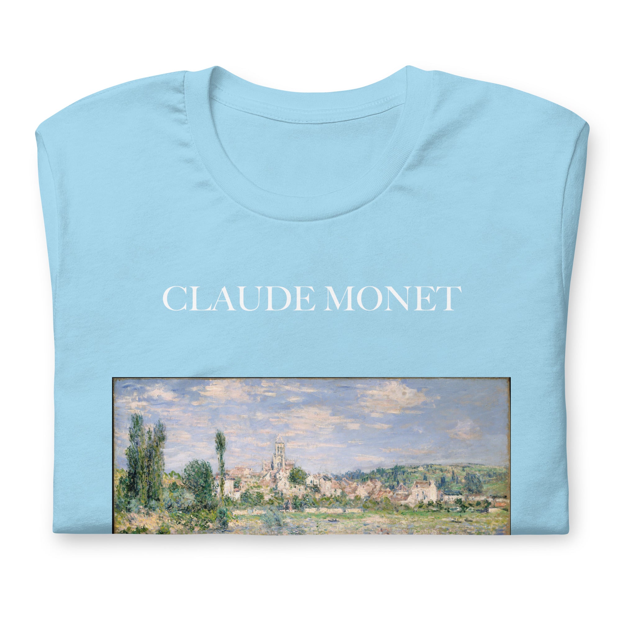 Claude Monet 'Vetheuil im Sommer' Berühmtes Gemälde T-Shirt | Unisex Klassisches Kunst-T-Shirt