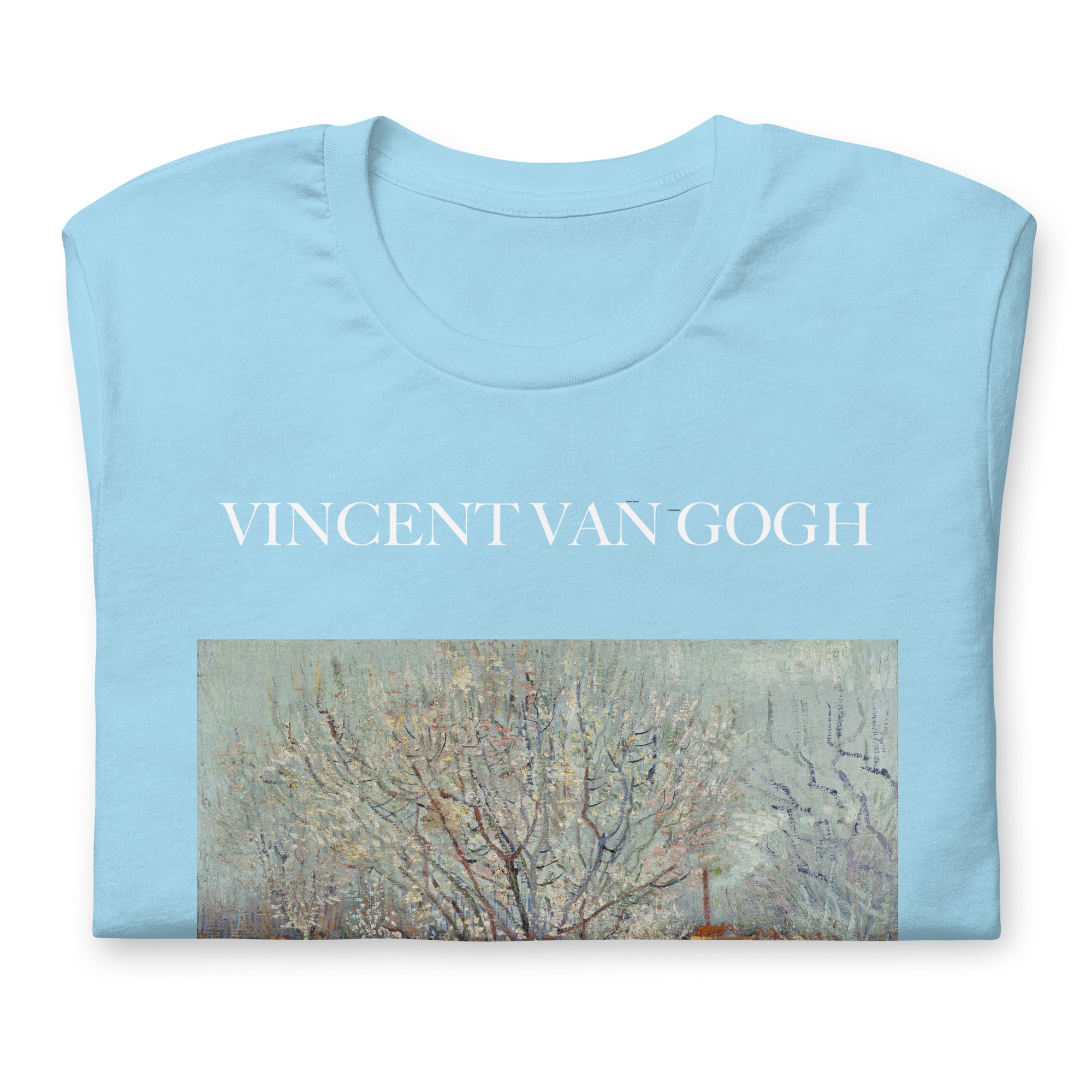 T-Shirt mit berühmtem Gemälde „Obstgarten in Blüte“ von Vincent van Gogh | Unisex-T-Shirt im klassischen Kunststil