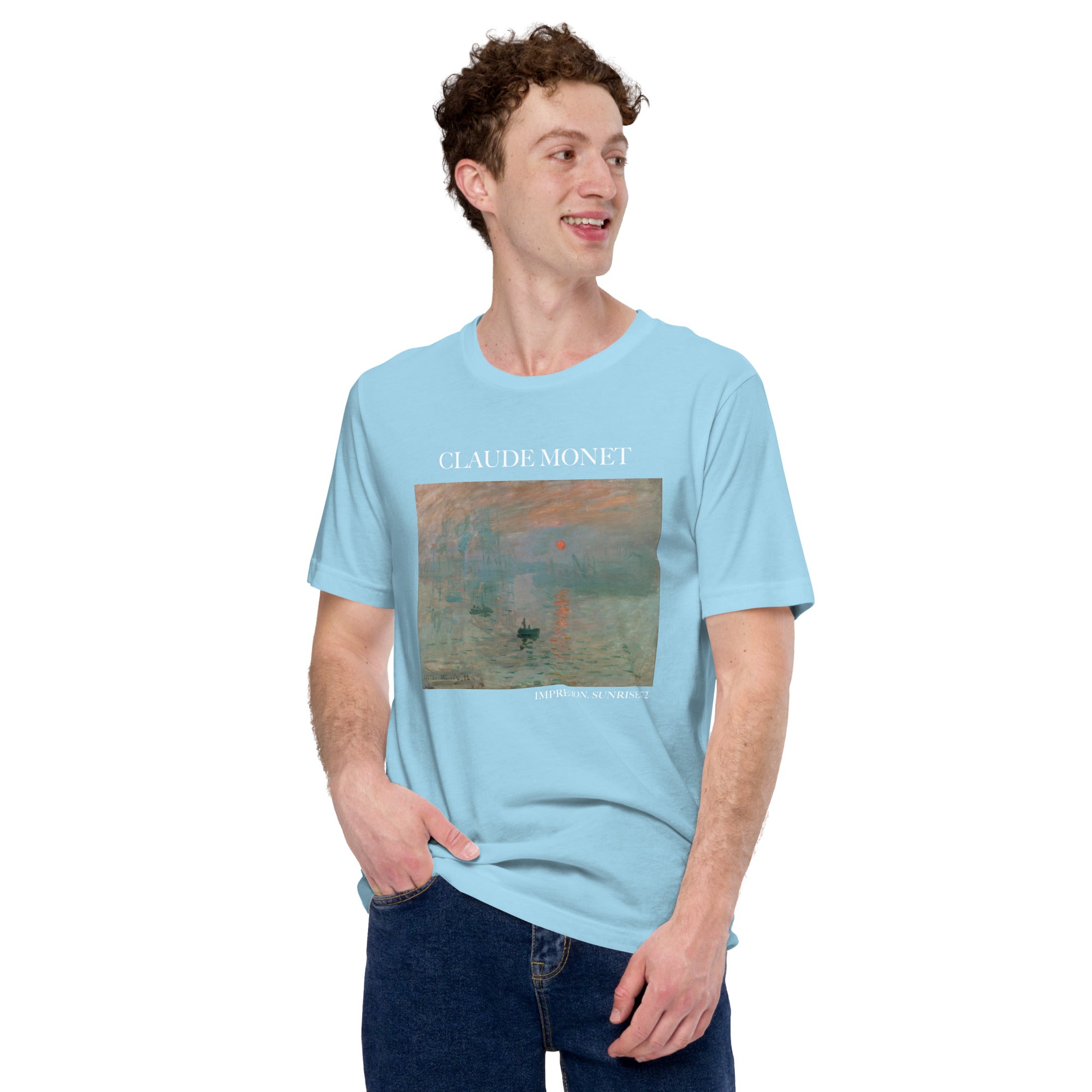 Claude Monet 'Impression, Sunrise' Famous Painting T-Shirt | Unisex Classic Art Tee