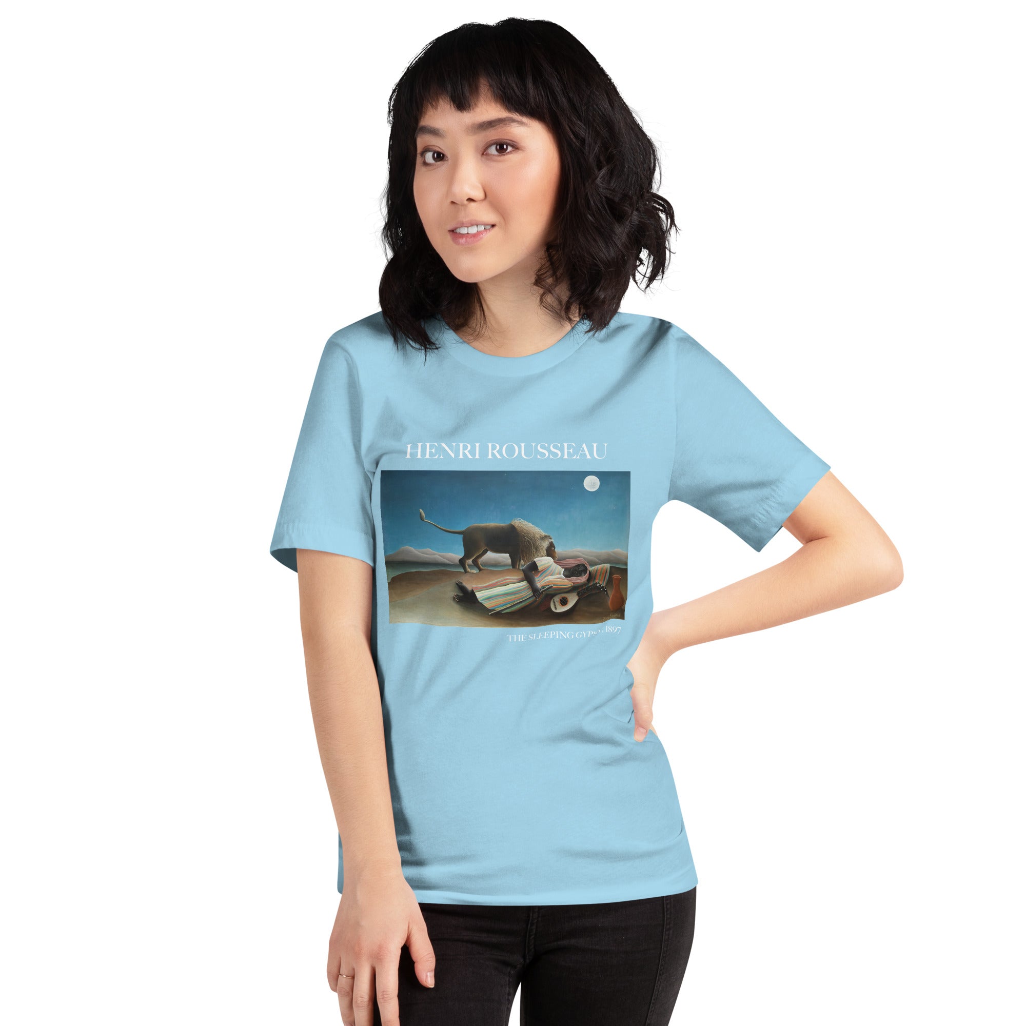 Henri Rousseau 'The Sleeping Gypsy' Famous Painting T-Shirt | Unisex Classic Art Tee