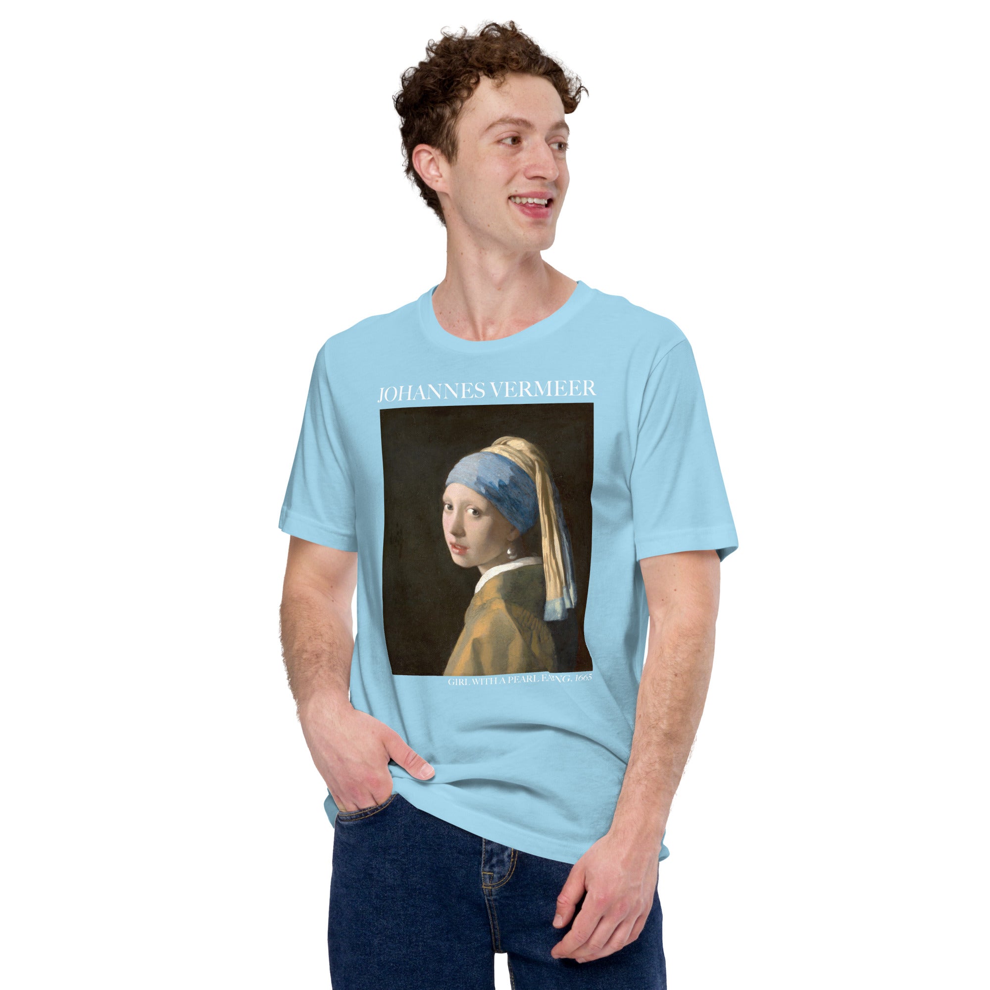 Johannes Vermeer 'Girl with a Pearl Earring' Famous Painting T-Shirt | Unisex Classic Art Tee