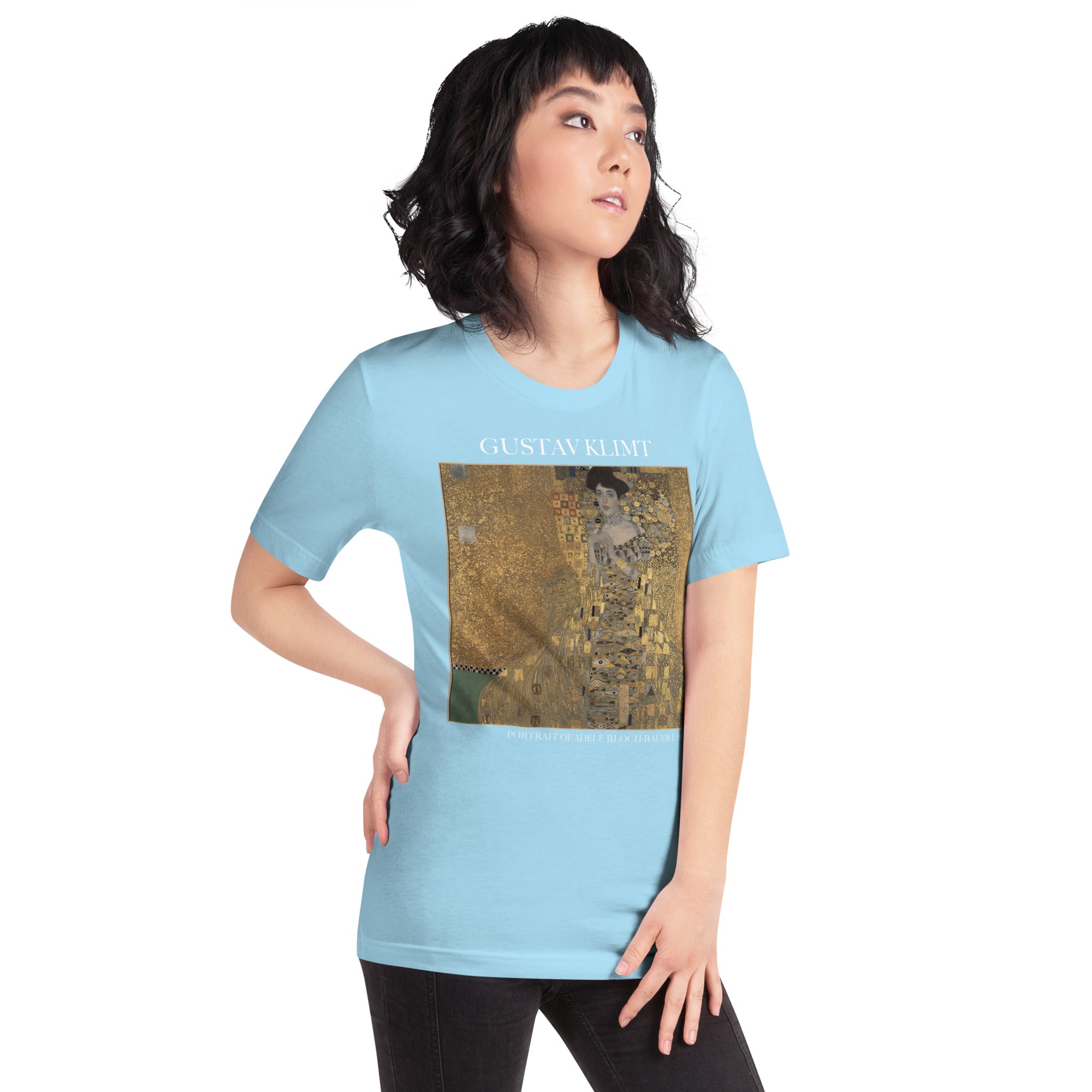 Gustav Klimt 'Portrait von Adele Bloch-Bauer I' Berühmtes Gemälde T-Shirt | Unisex Klassisches Kunst-T-Shirt