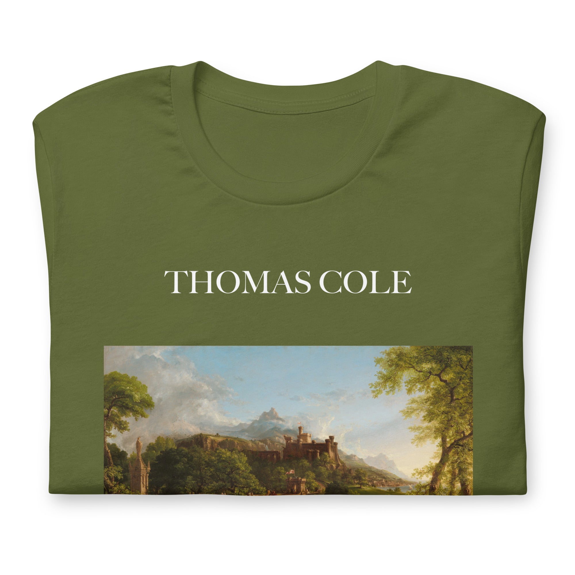 Thomas Cole T-Shirt mit berühmtem Gemälde „The Departure“ | Unisex-T-Shirt im klassischen Kunst-Stil