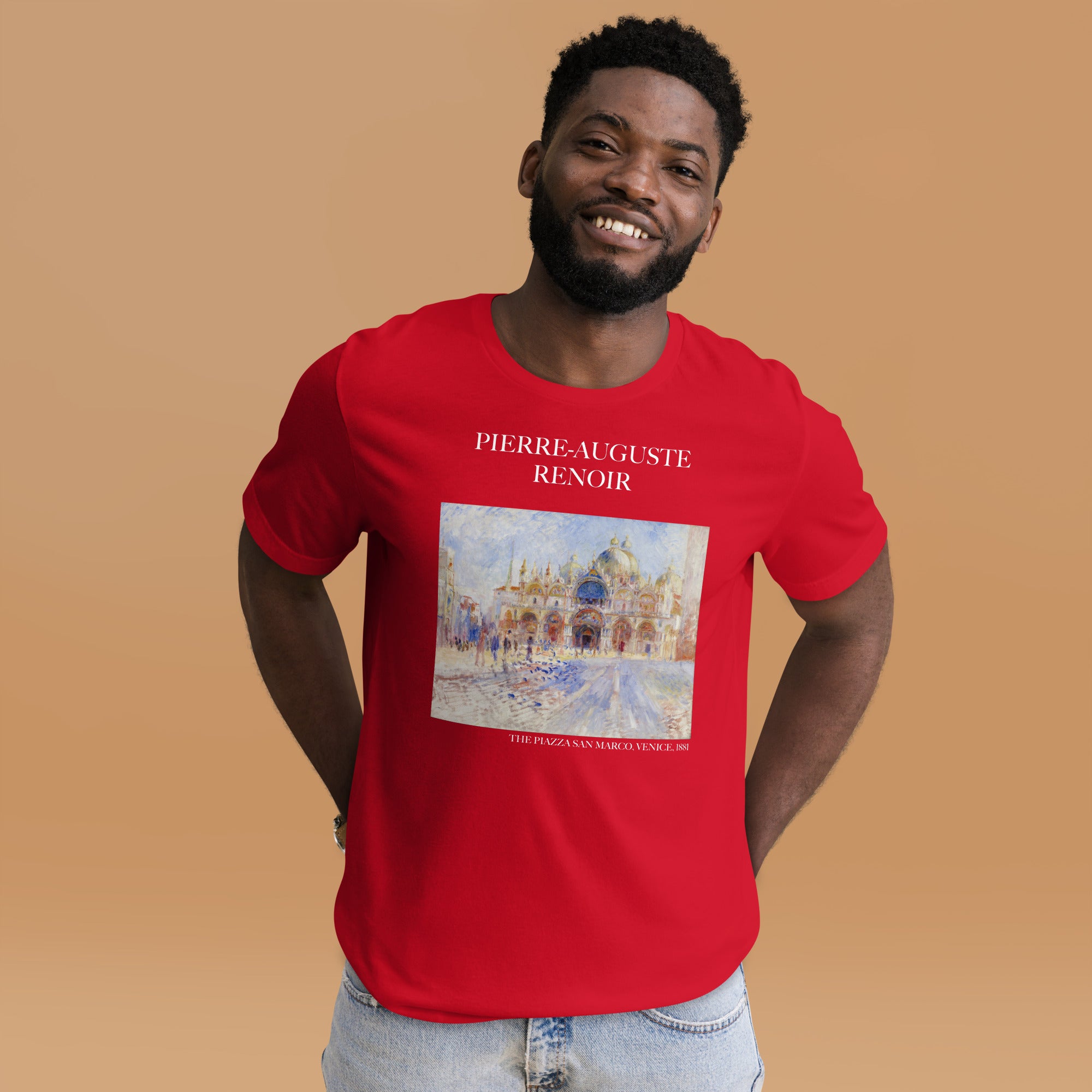 Pierre-Auguste Renoir 'The Piazza San Marco, Venice' Famous Painting T-Shirt | Unisex Classic Art Tee