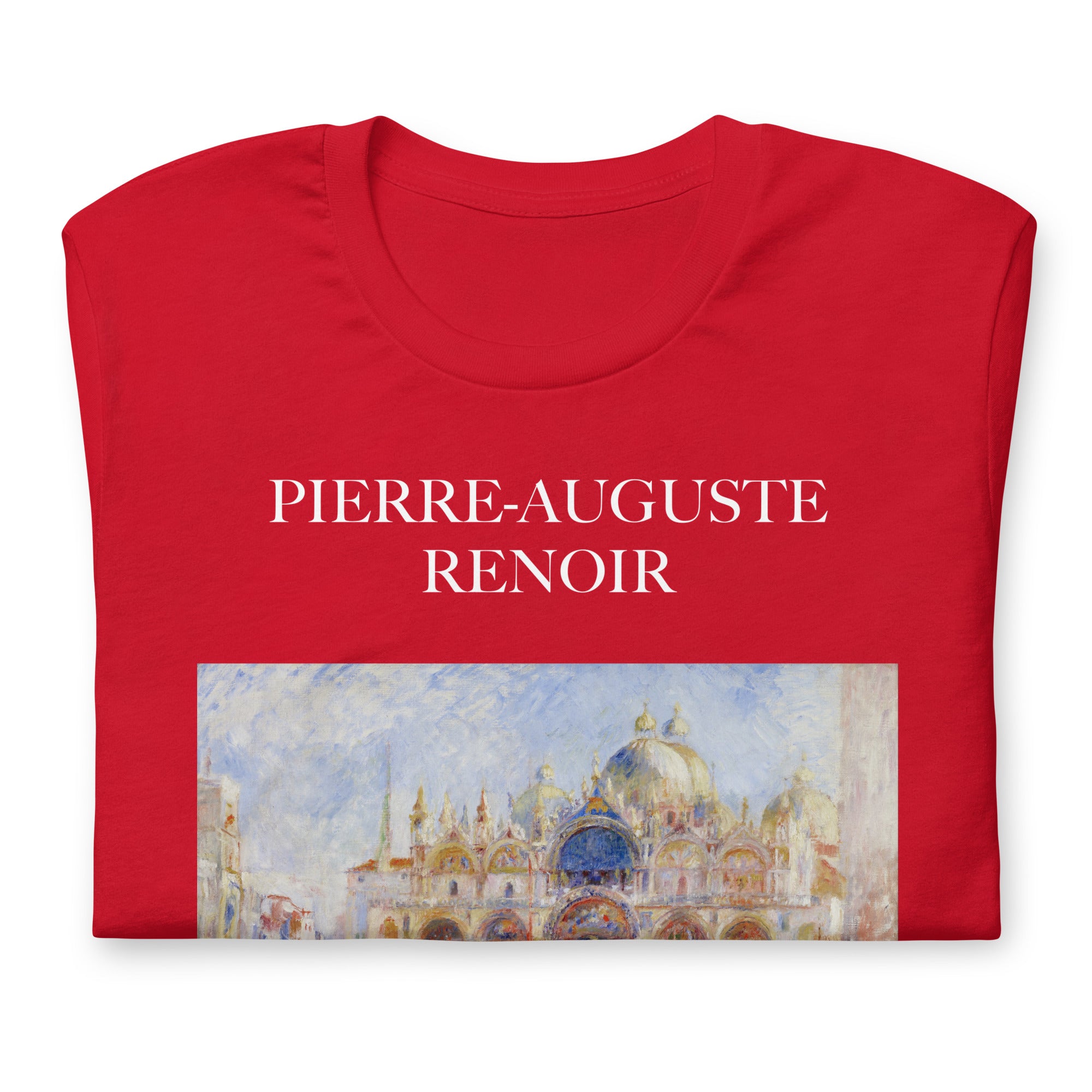 Pierre-Auguste Renoir 'The Piazza San Marco, Venice' Famous Painting T-Shirt | Unisex Classic Art Tee